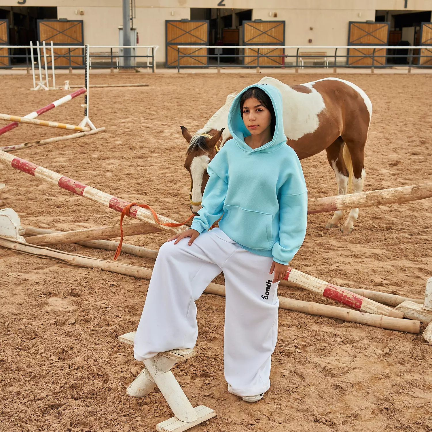 SOUTH DIG Karama Unisex Aqua Blue Hoodie 2