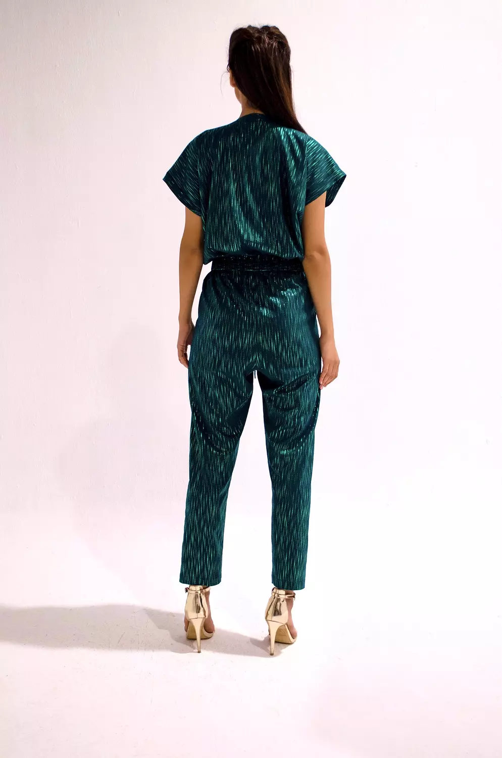 Deep Green Belted Jumpsuit hover image