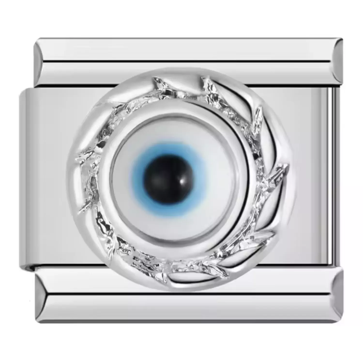 White evil eye Charm  image