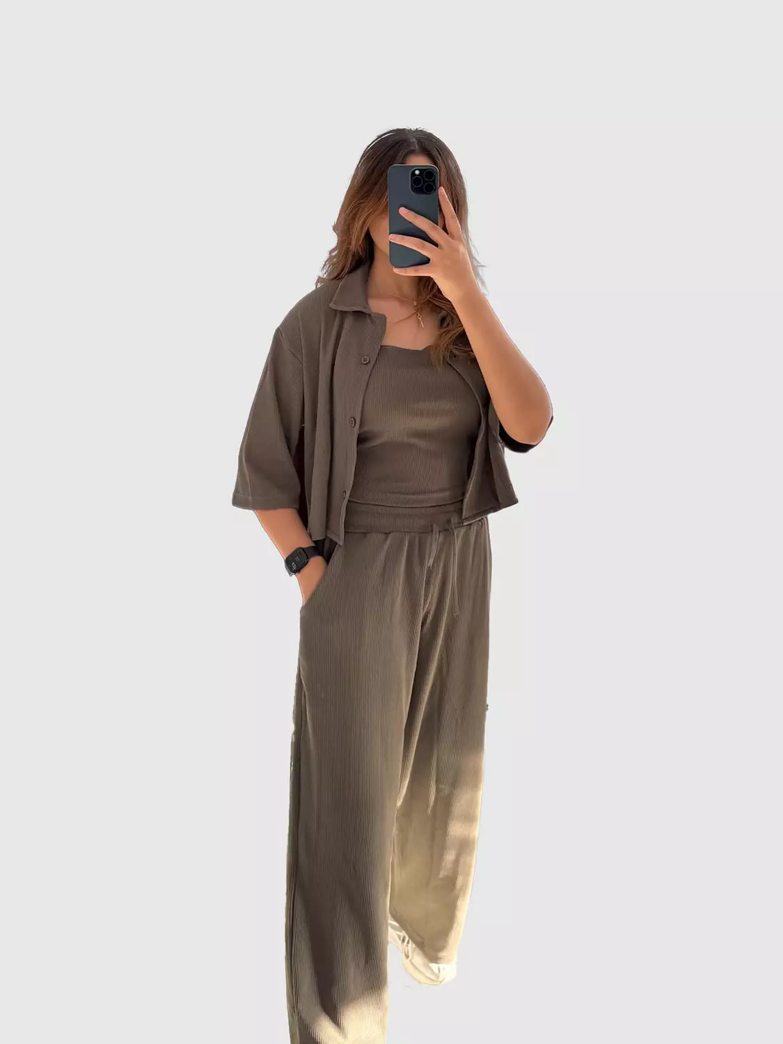 Ribbed Cotton Suit hover image