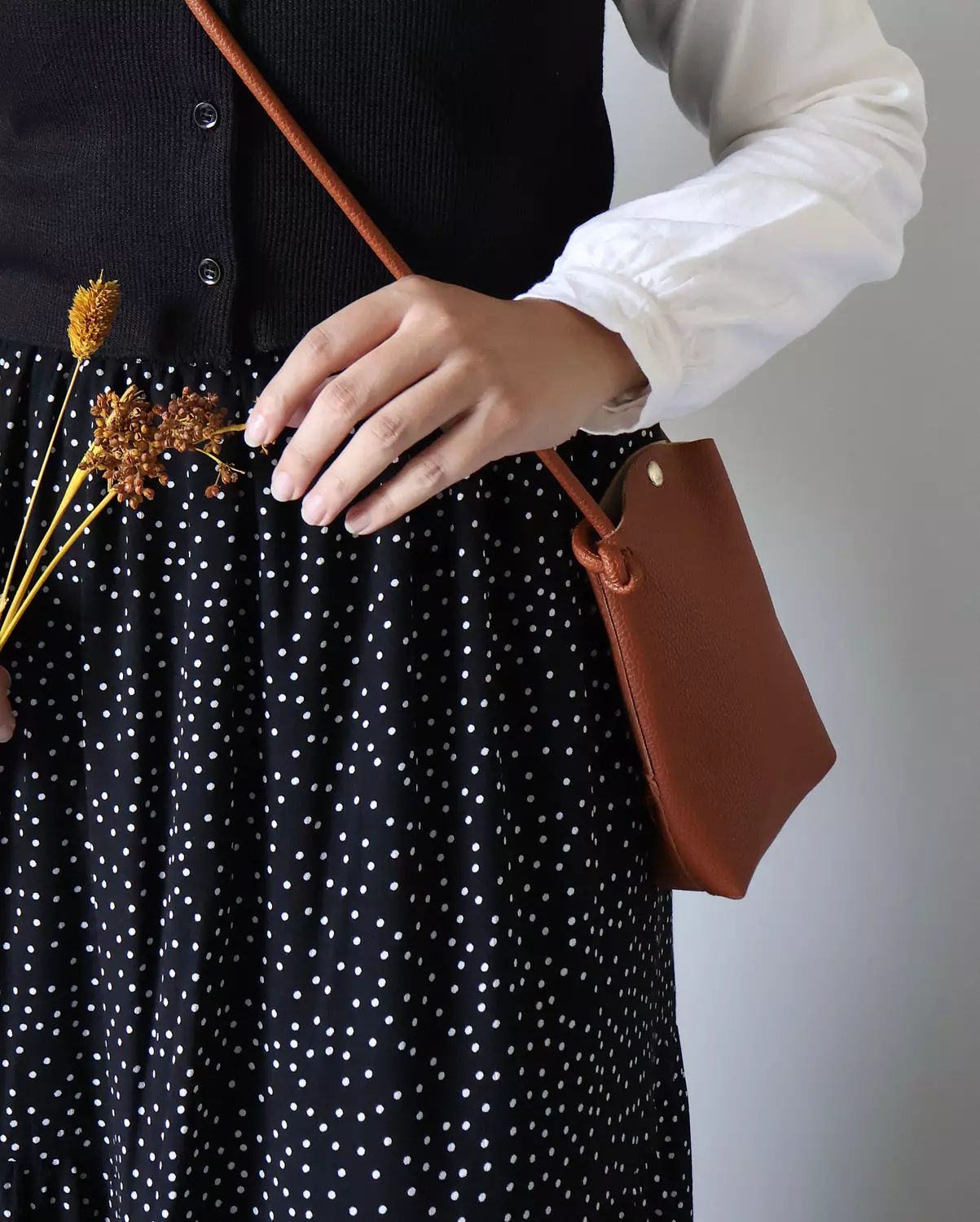 Cotton Crochet Black Dot Skirt 4
