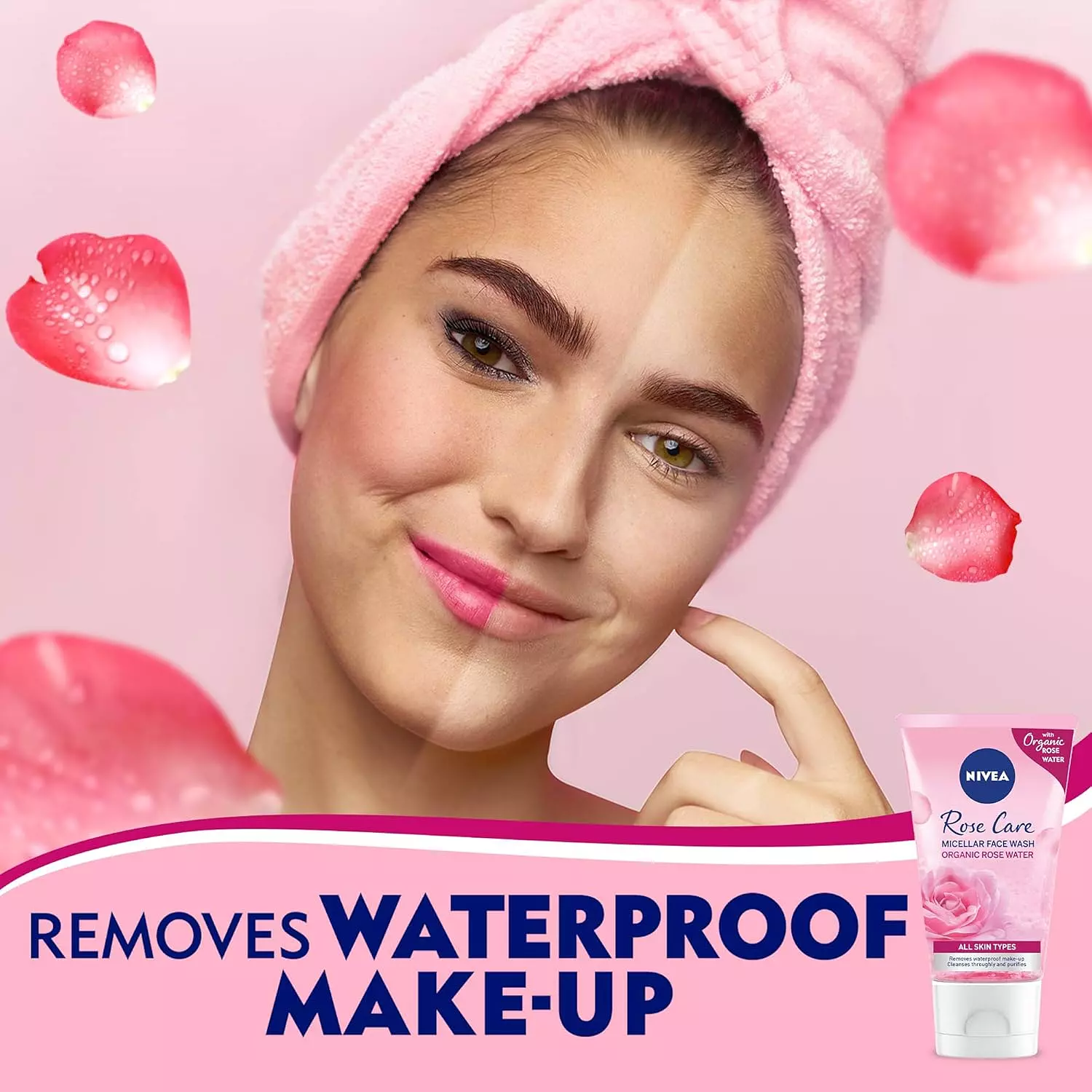 NIVEA MICELLAR FACE WASH ROSE CARE 150 ML 3