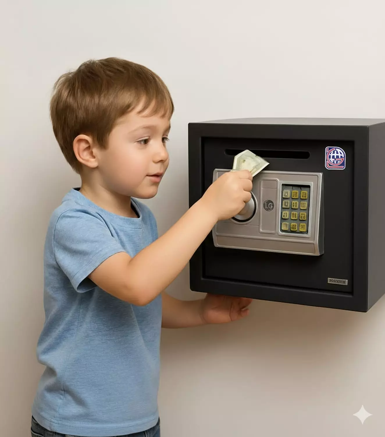 EA-D Sheet Metal Safe 25 cm Coin Bank image