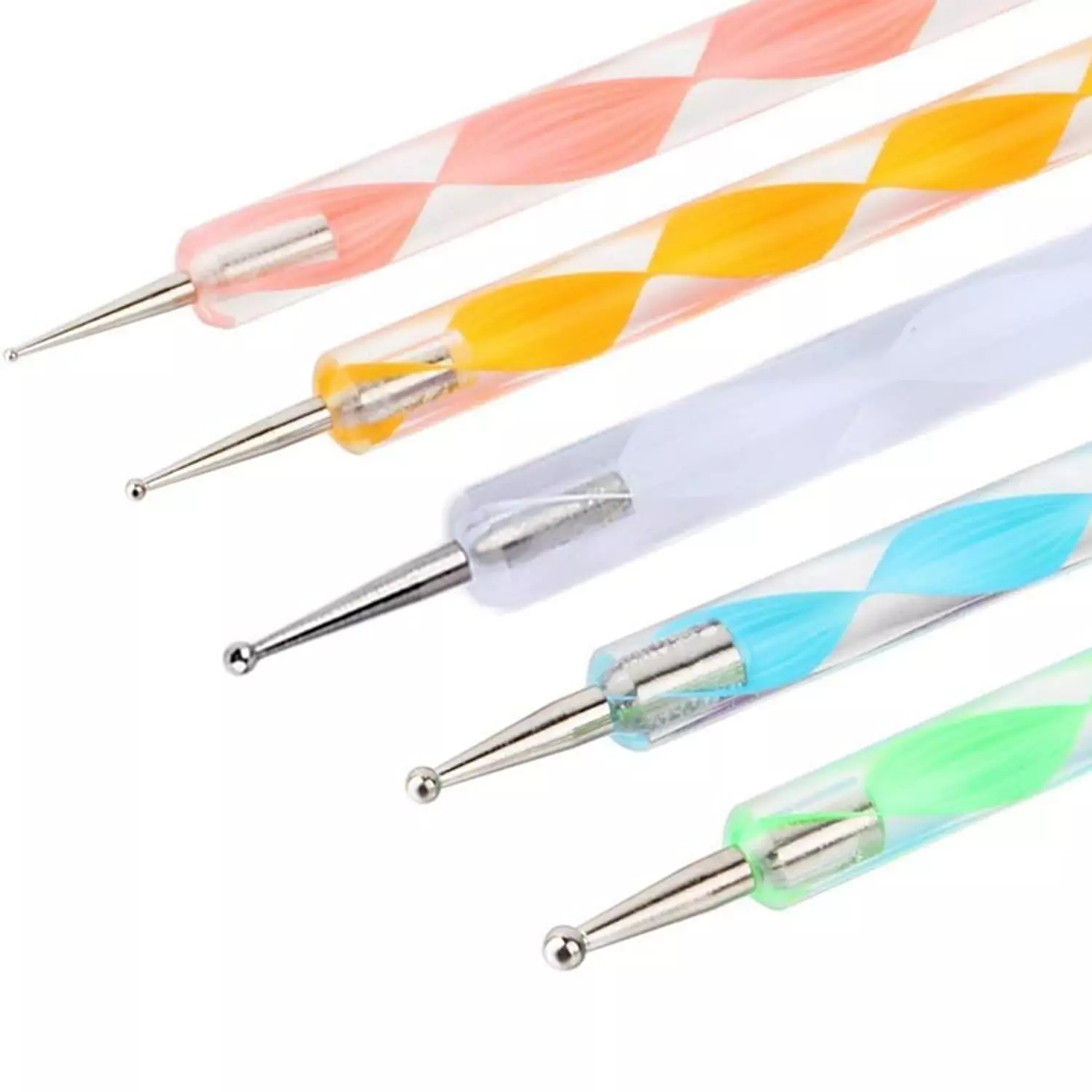 Dotting tools set 5 pieces - double sided Acrylic hand 2