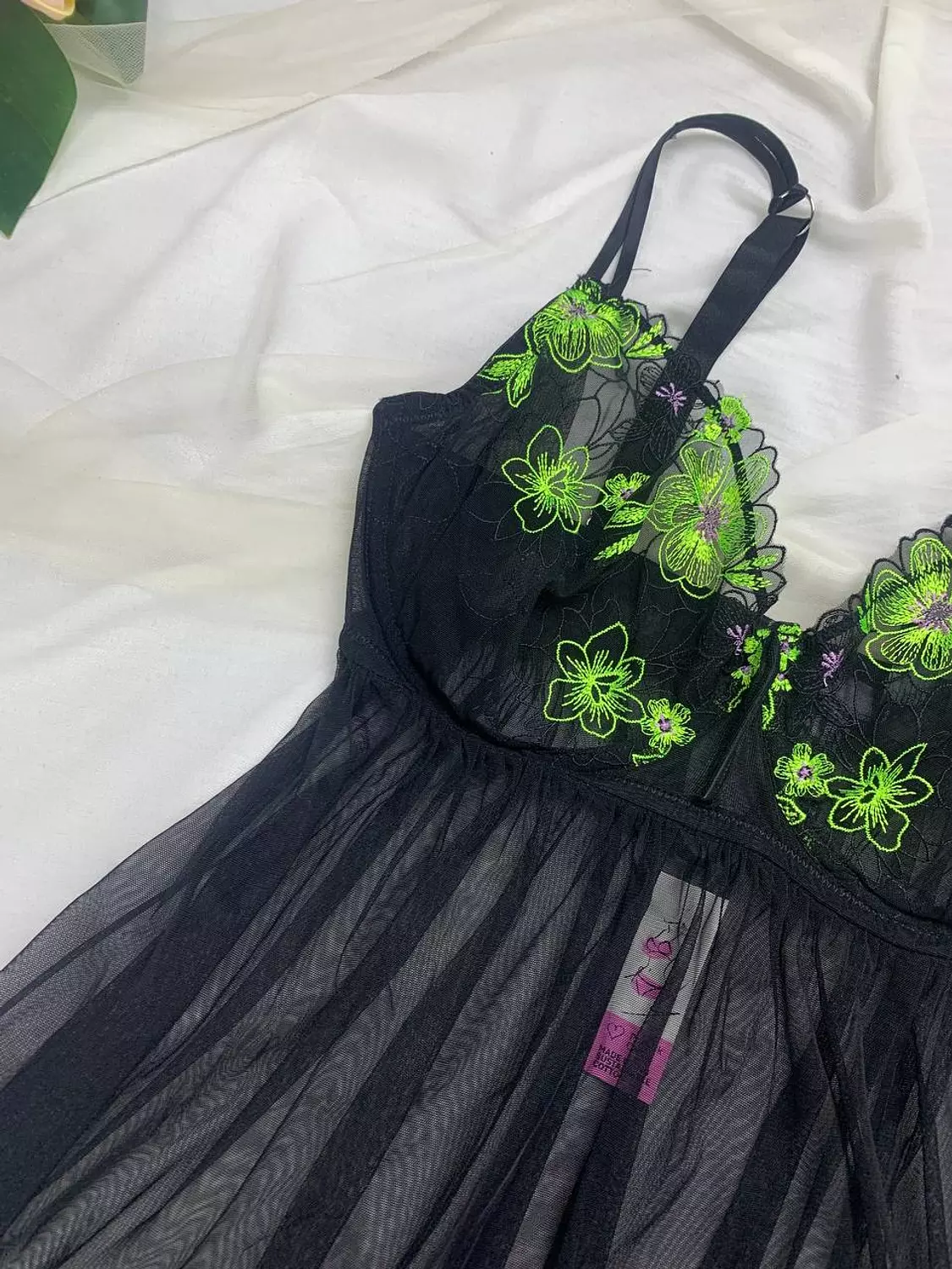 Toll embroidery babydoll from primark   Size 36DD   Size 38D    2