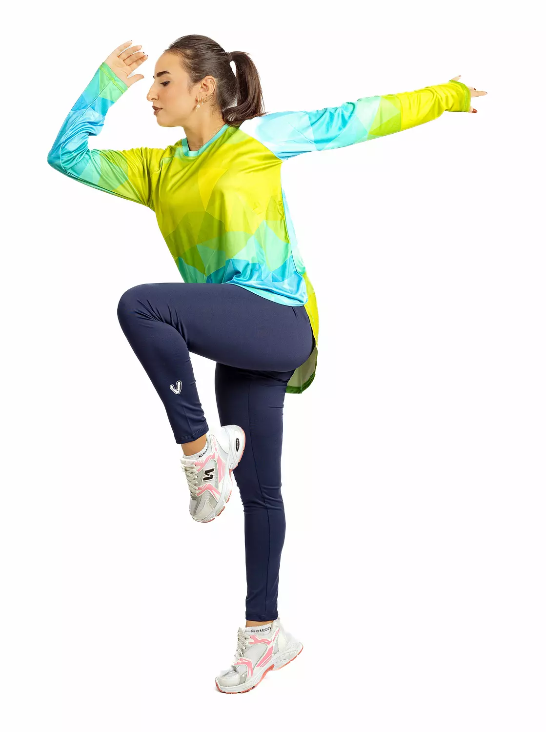 Navy blue leggings hover image