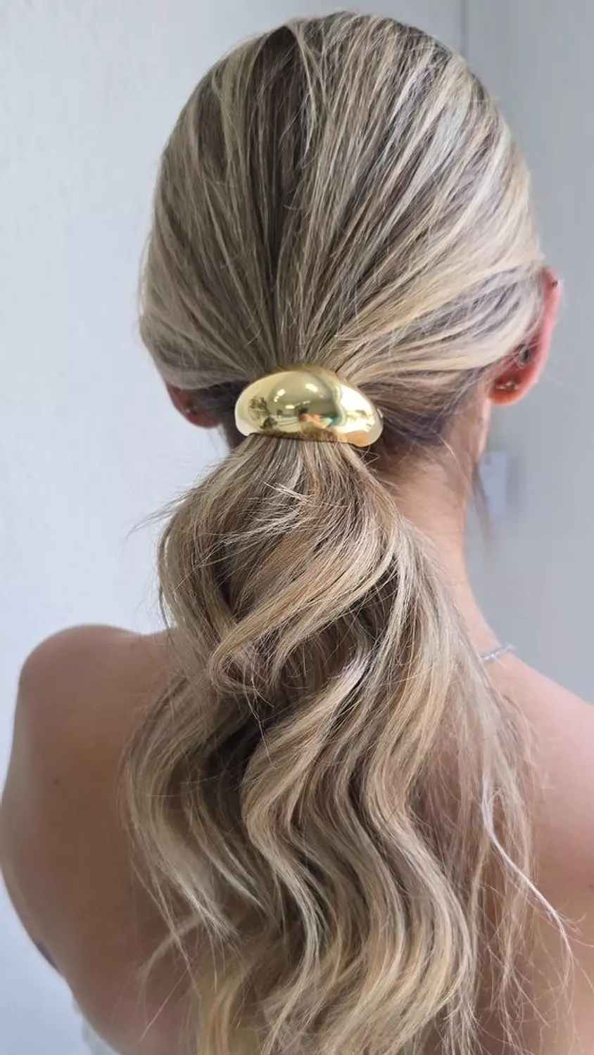 Gold scrunchie 6 image