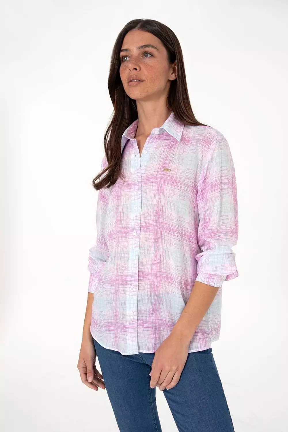 Women's Purple Long Sleeve Shirt image