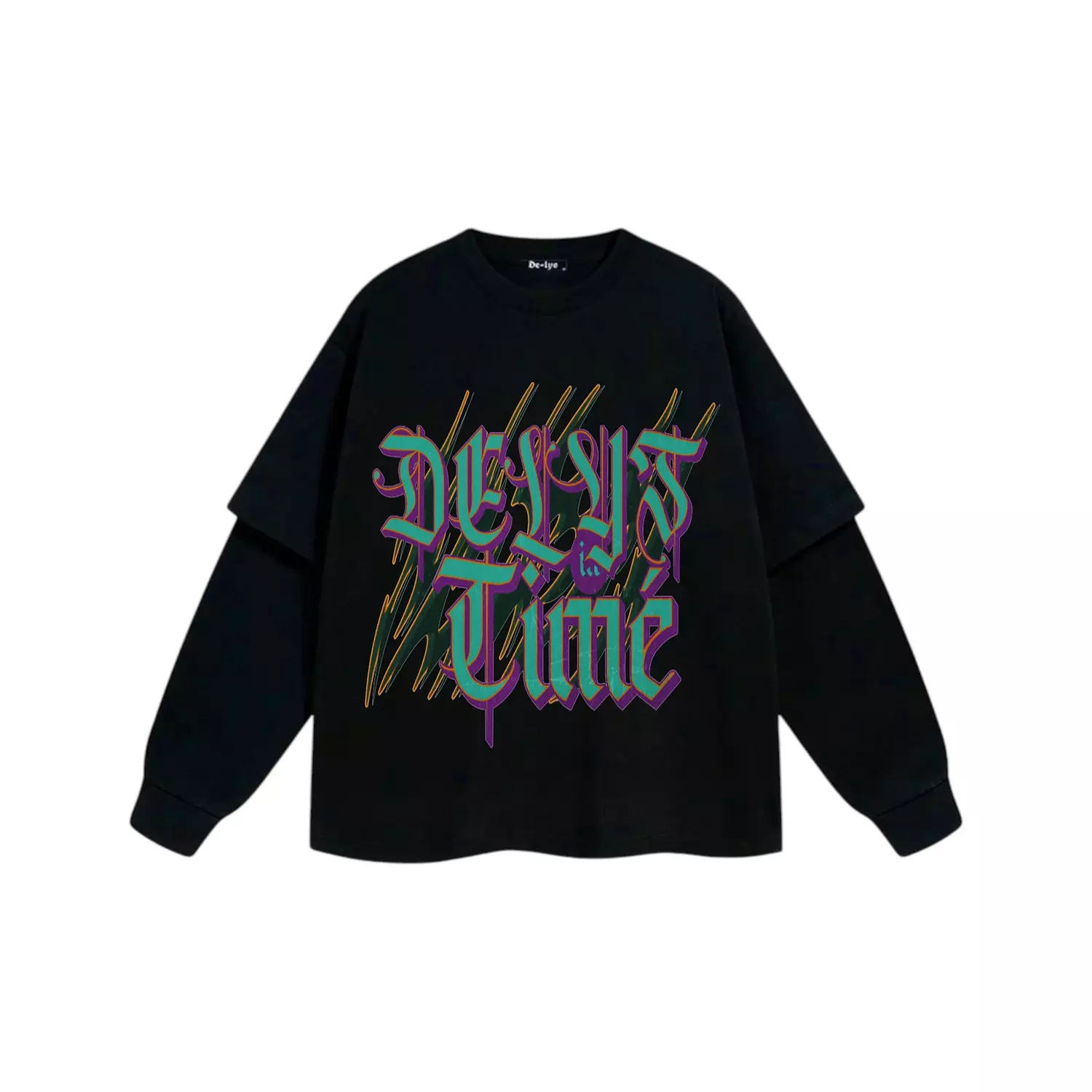  S3 Double-Sleeve Graffiti Flow T-Shirt  hover image