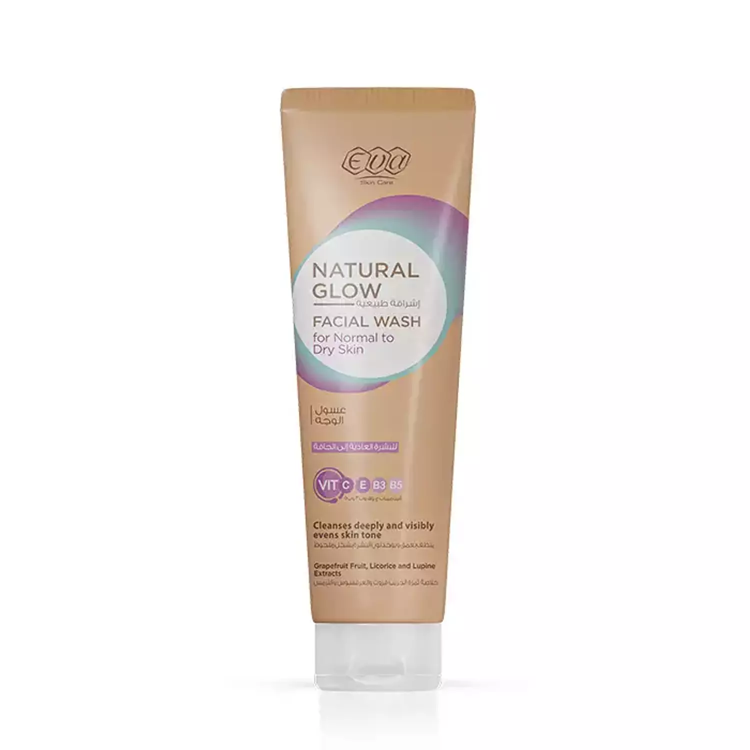 Eva Skin Care Natural Glow Facial Wash for Normal to Dry Skin - 100 ml image
