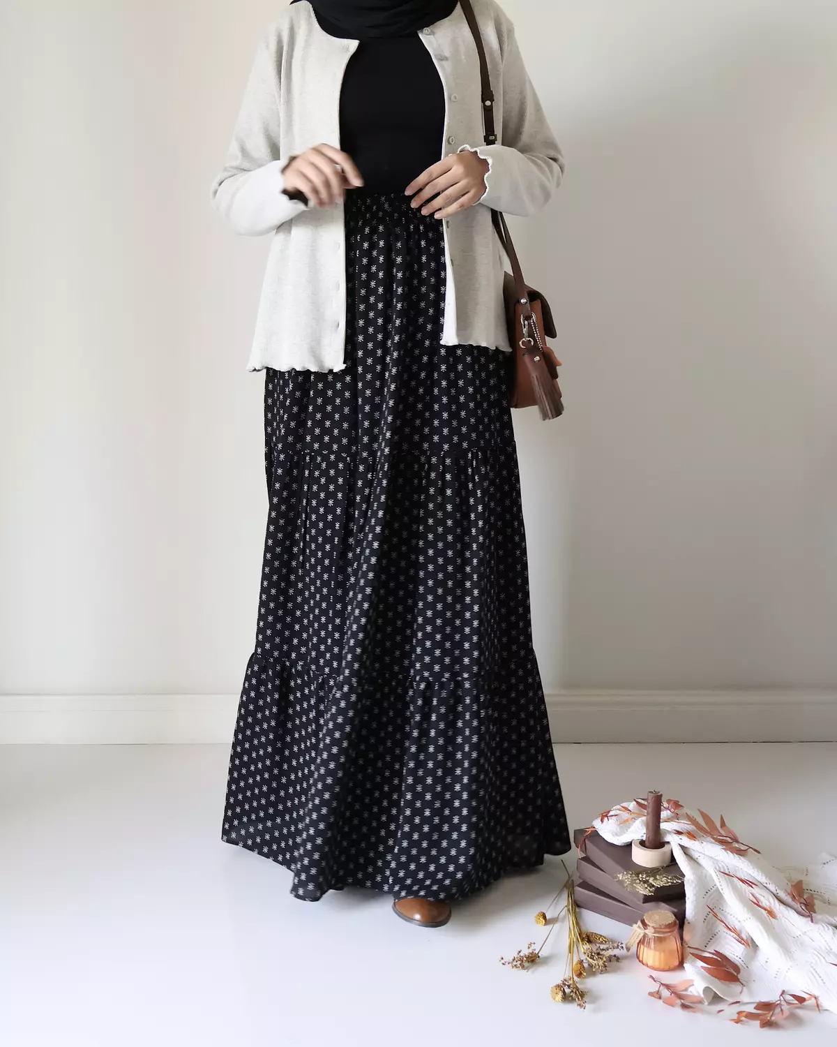 Cotton Crochet Black Snow Skirt 4