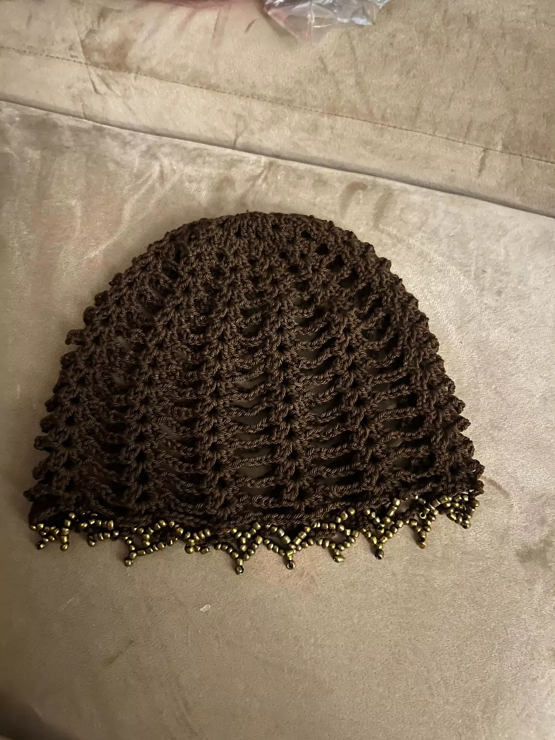 Cierra brown Crochet hat 1