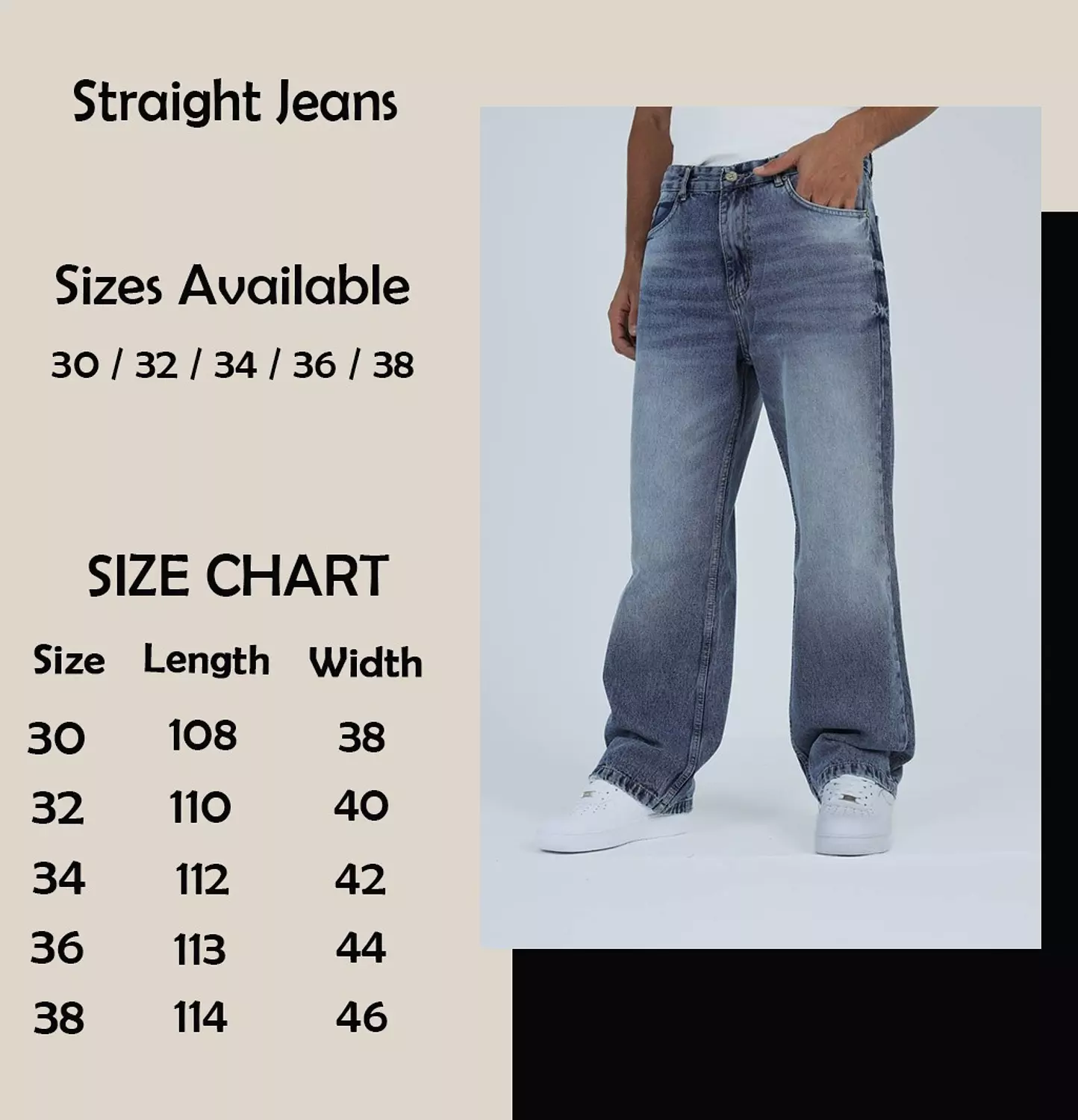 Stonewash Blue Relaxed Jeans 2