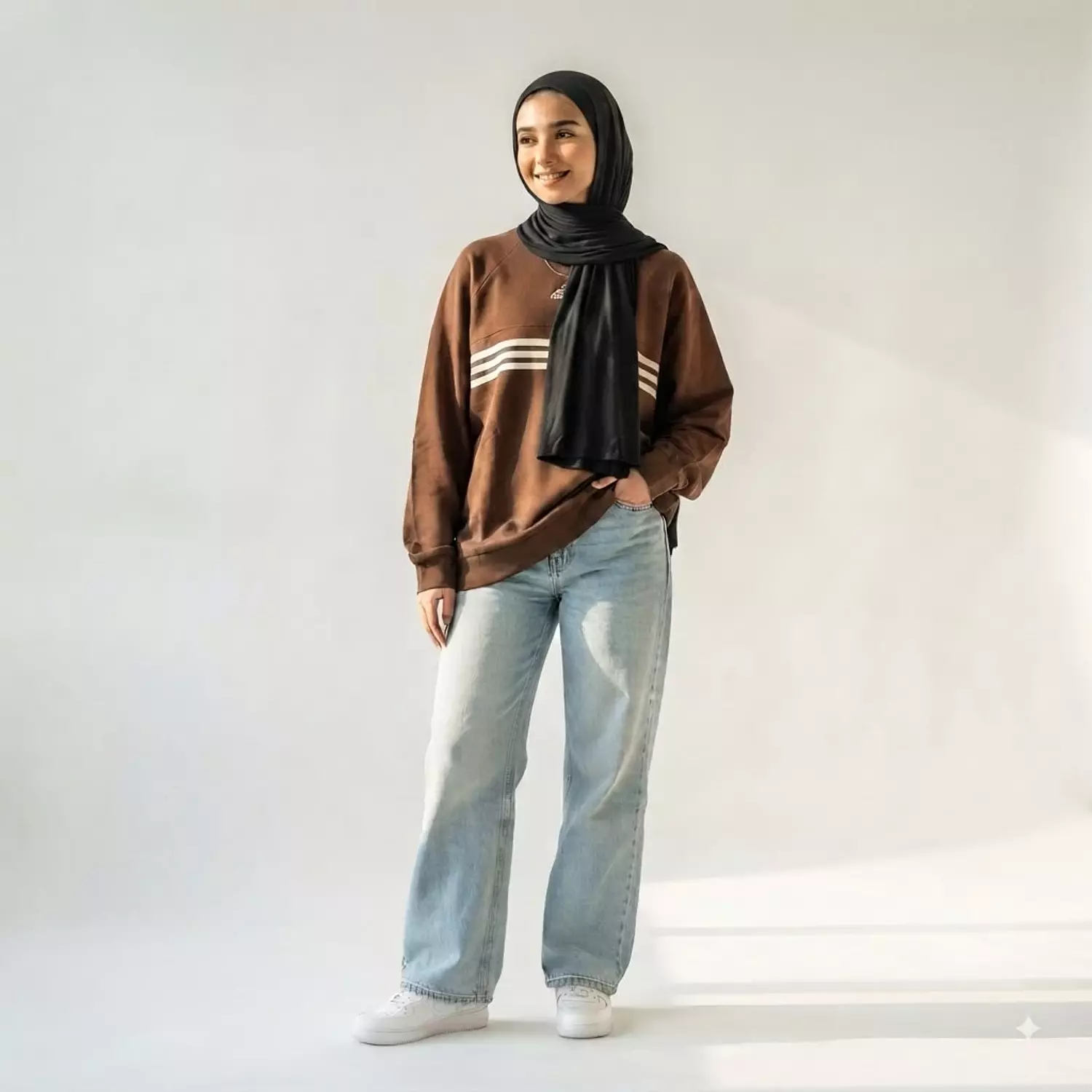 Oversized Striped Crewneck 2