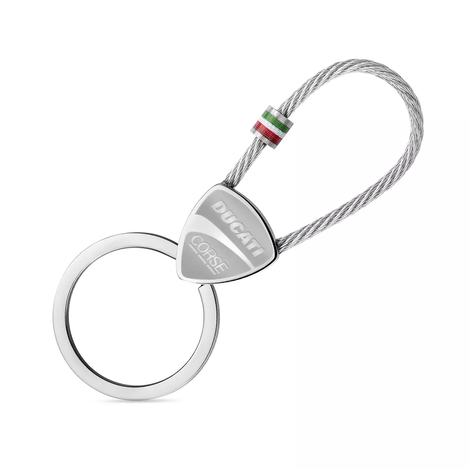 Ducati - DTAGK2137501 - SCUDETTO Stainless Steel KEYRING image