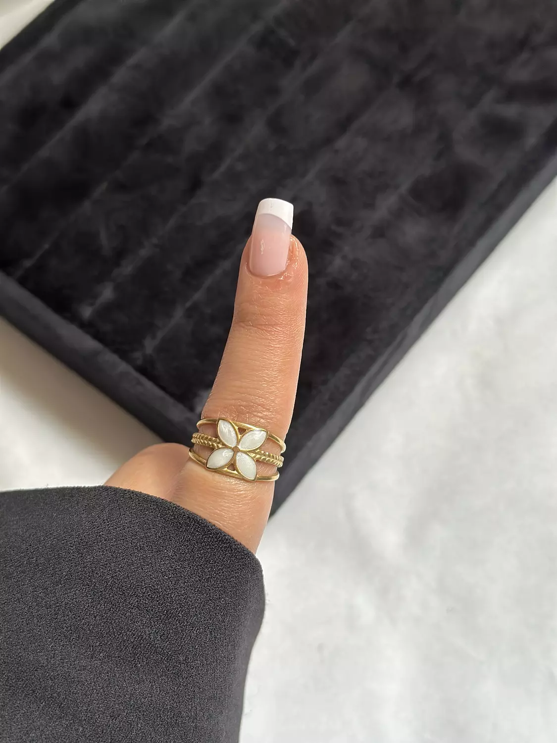 Flower Acrylic Ring 2