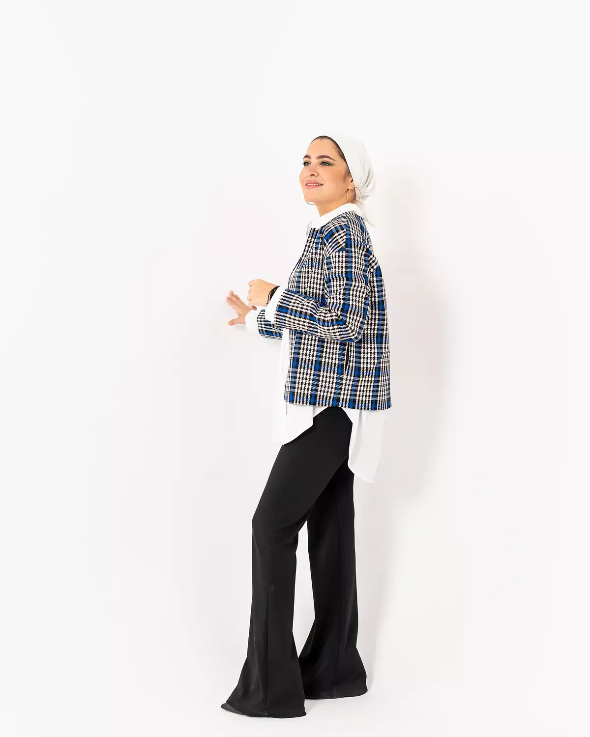 Checkered Blazer 1