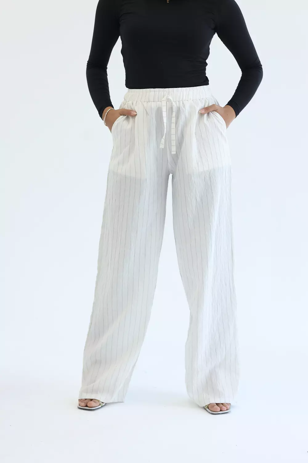 White striped pant image