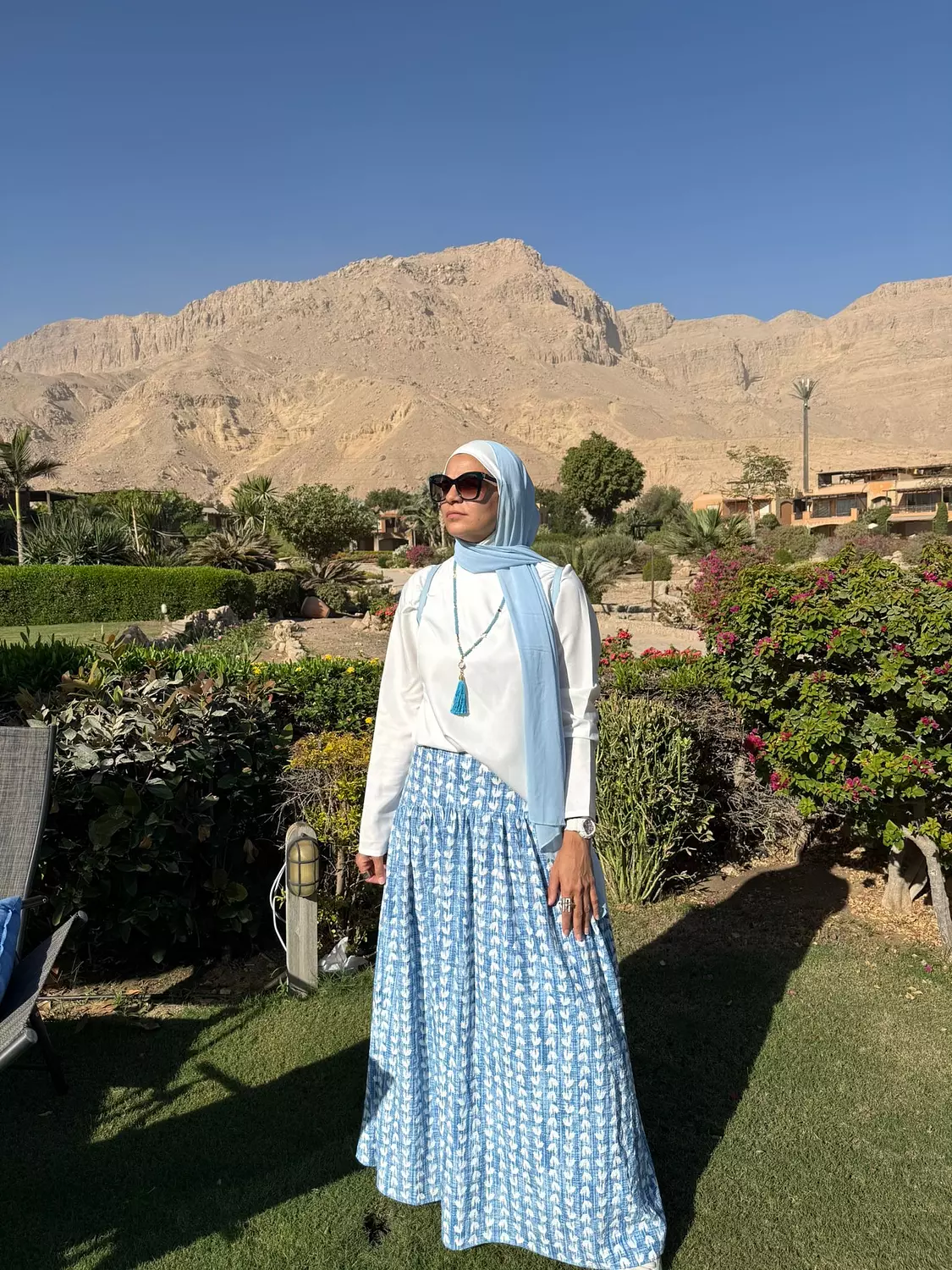 Baby blue skirt image