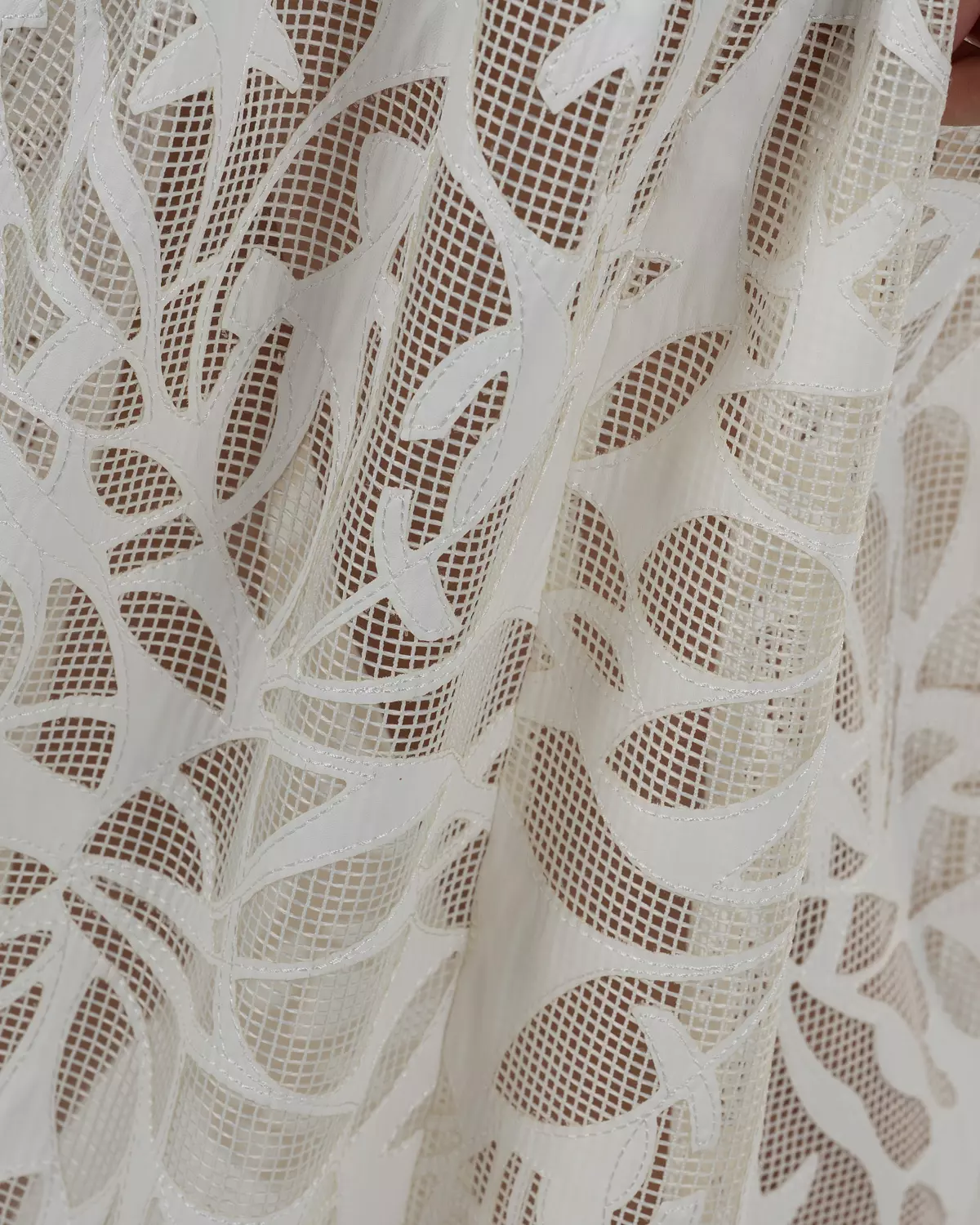 Refined White Brocade Maxi Dress 3