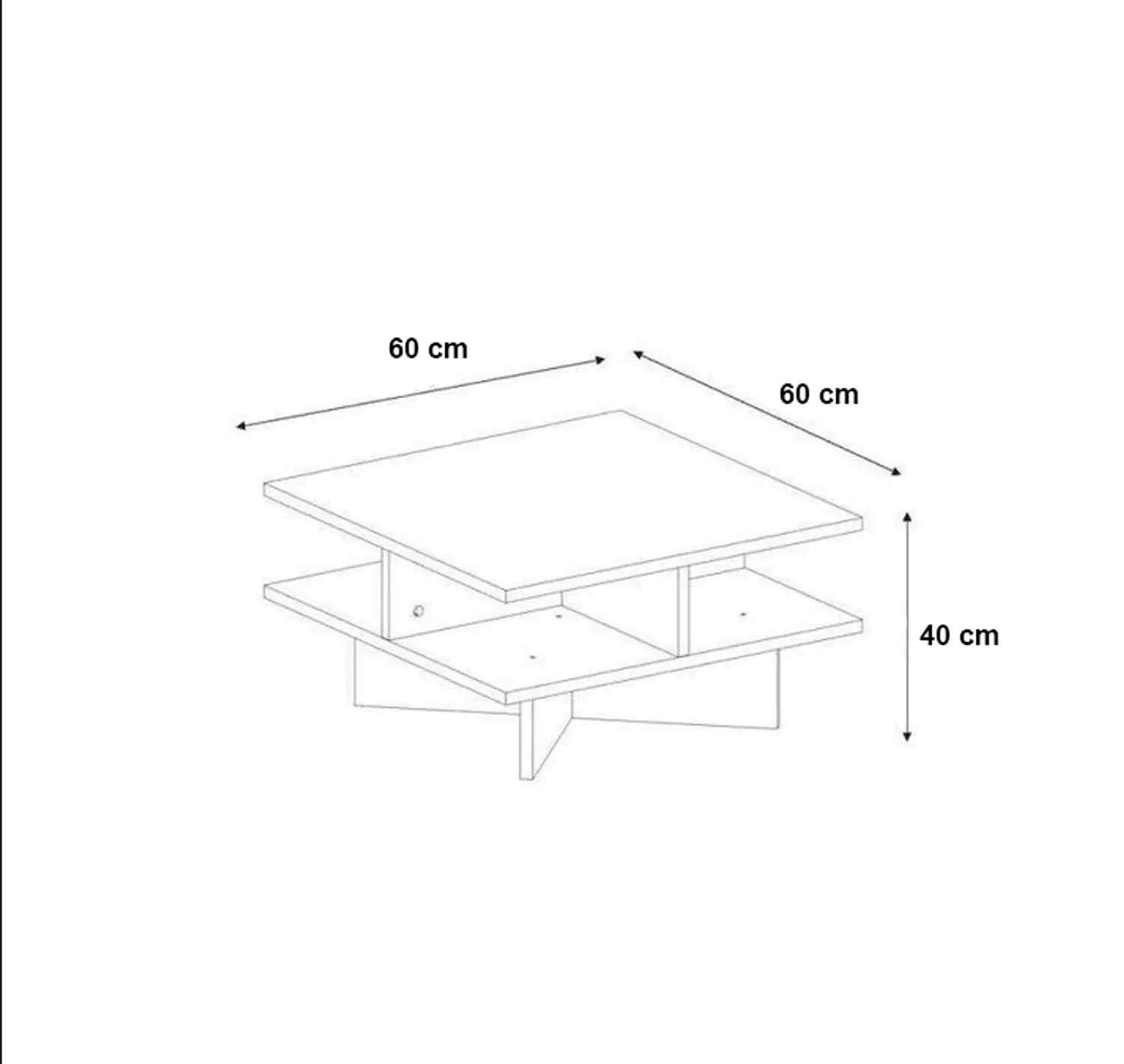 Center Table 60x60x40 cm - Artco.CT042 2