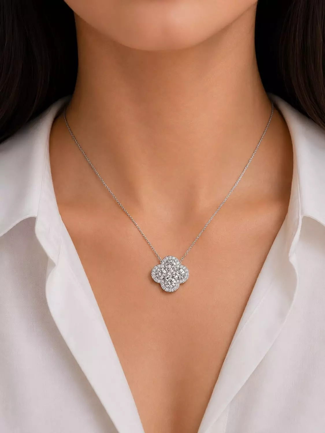  Silver Necklace Van Cleef image