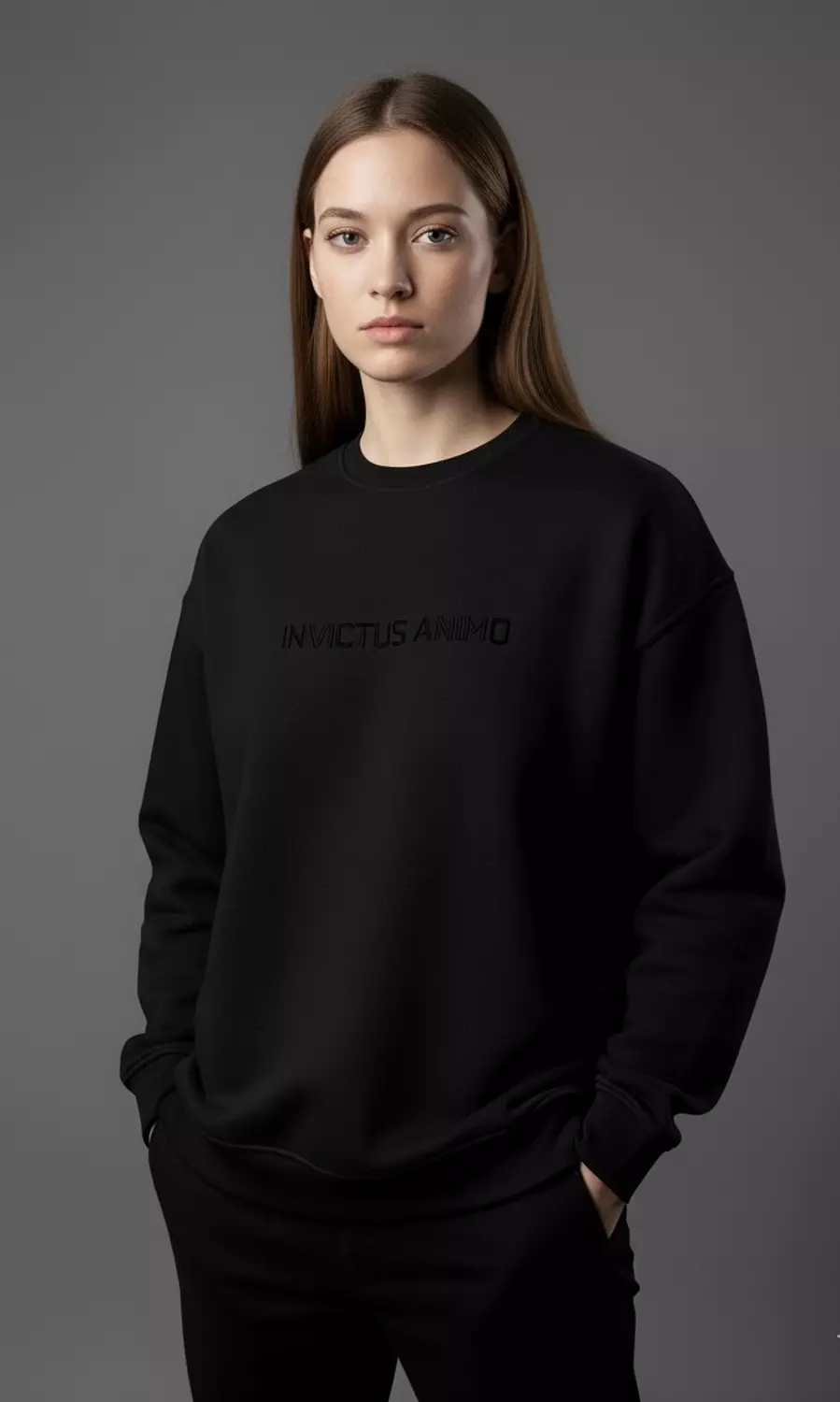Premium Crewneck  _ Black 1
