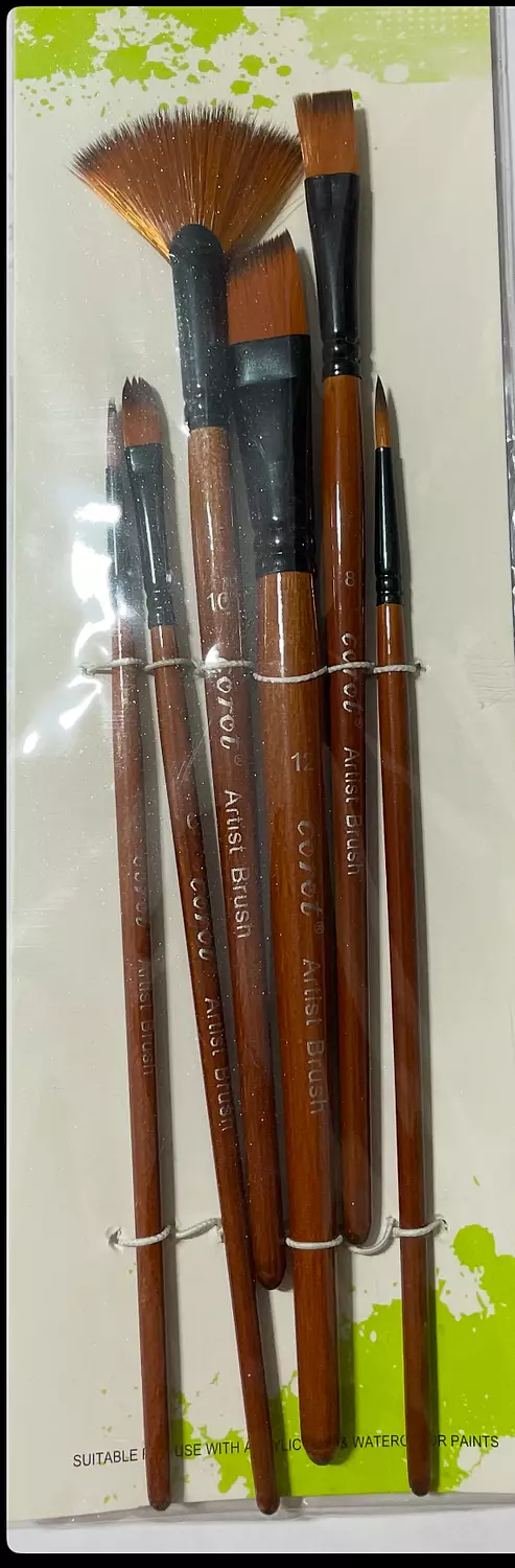 Mix brushes set (6 pieces) image