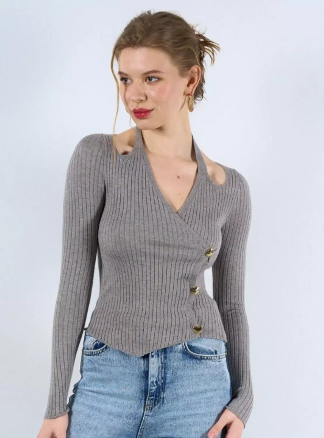 Hearts knit top image