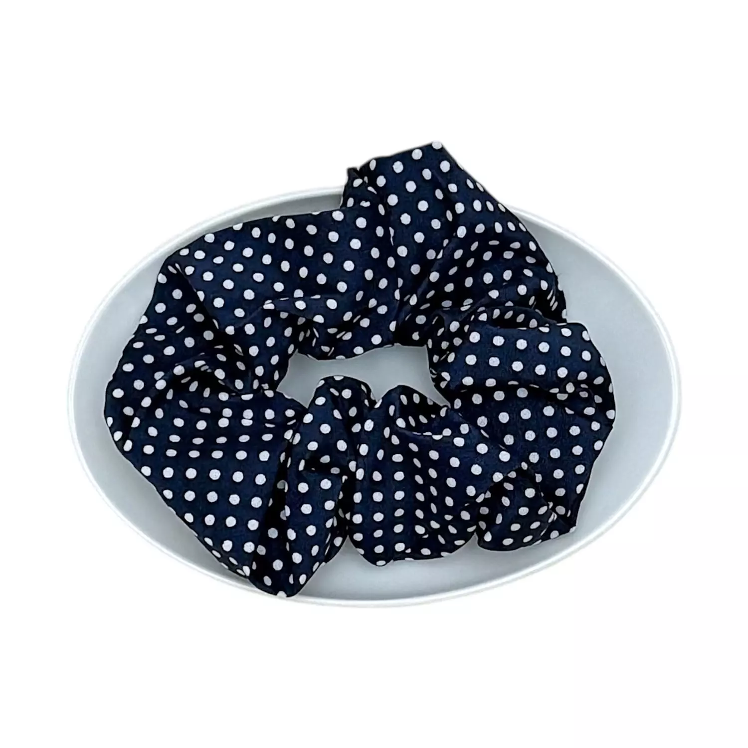 1 Pc Navy Blue Scrunchies 1