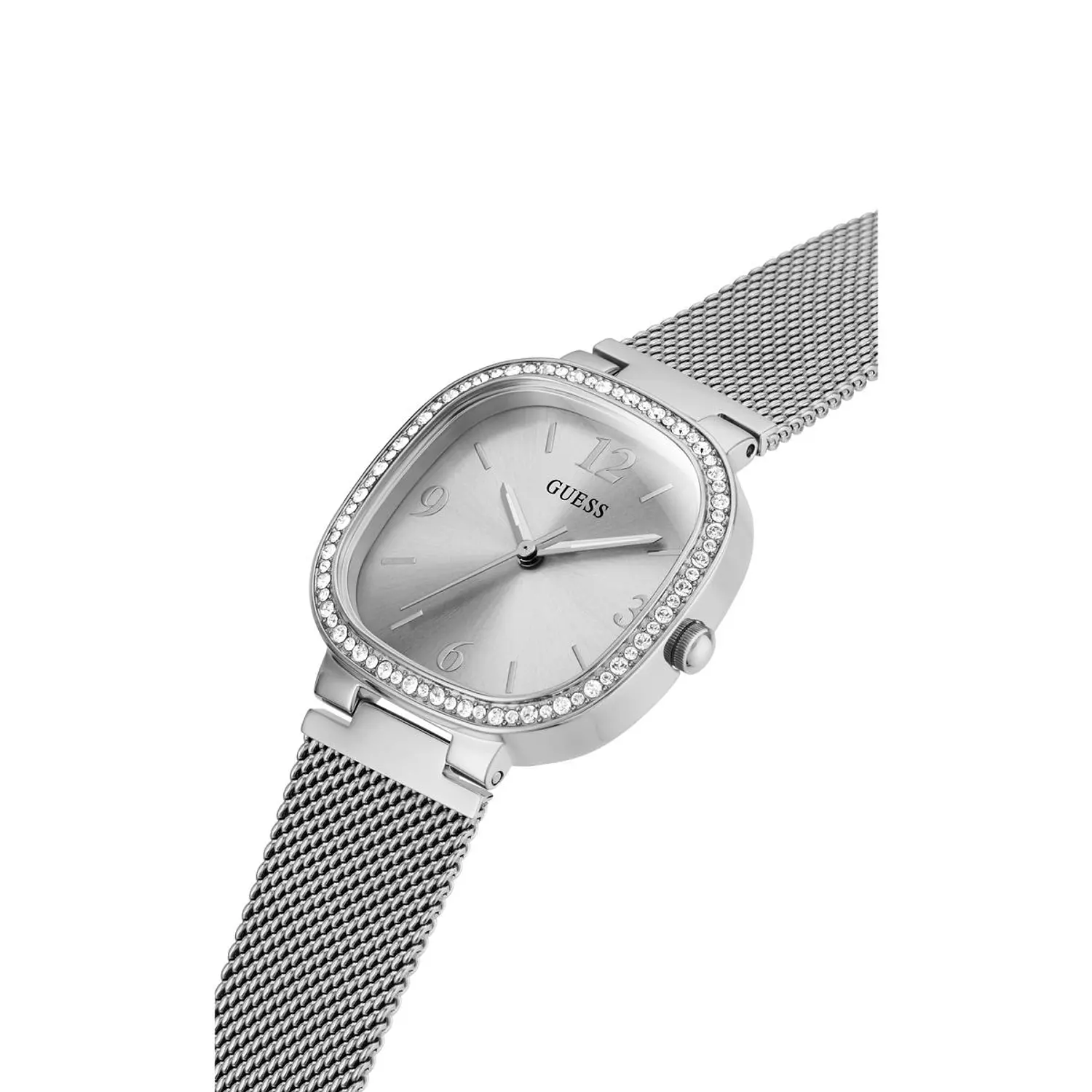 GUESS Ladies Silver Tone Analog Watch Silver Tone Stainless Steel/Mesh Bracelet GW0354L1 3