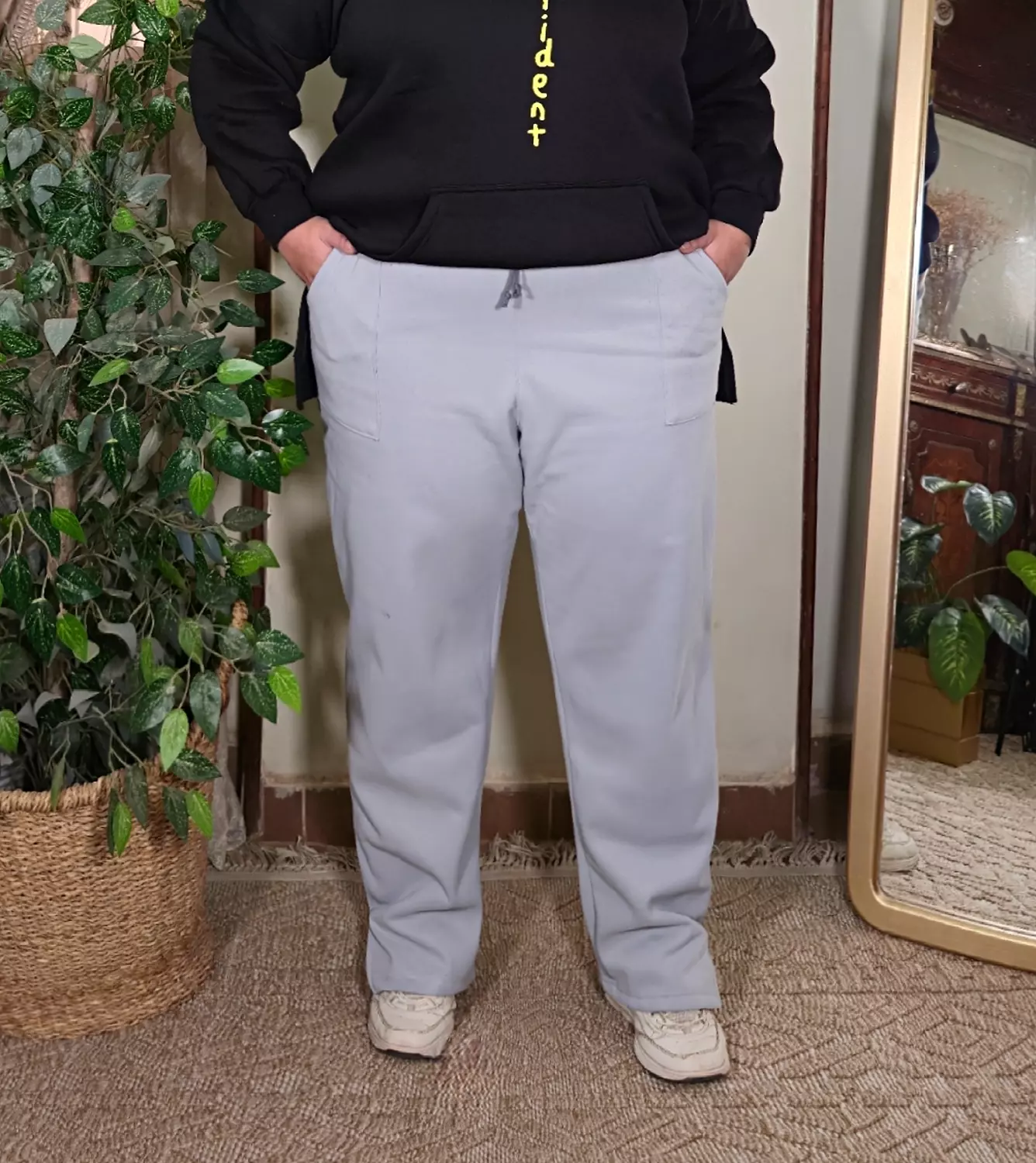 sweat pants ( in light gray ) image