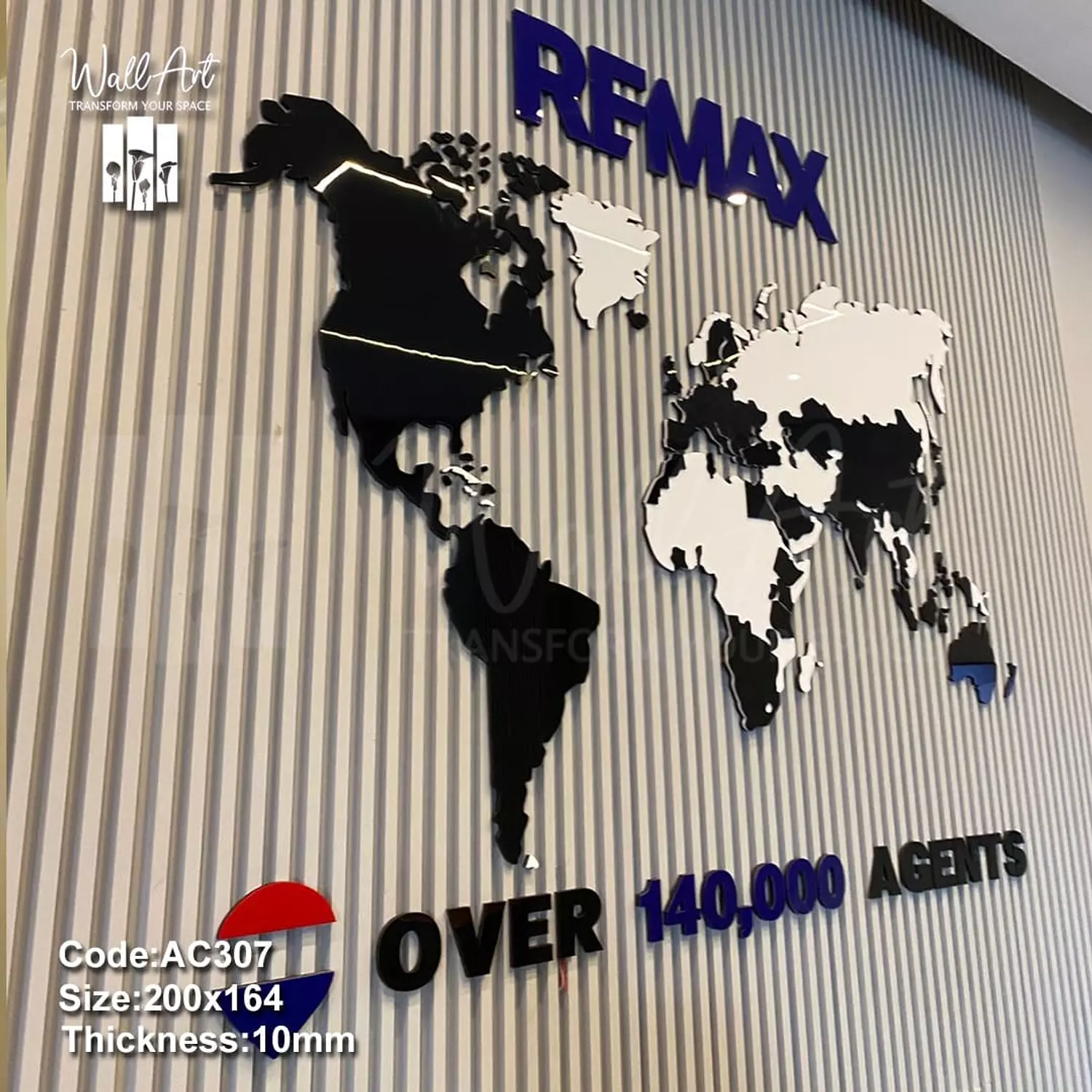 AC307c-Coloured Acrylic Map    11