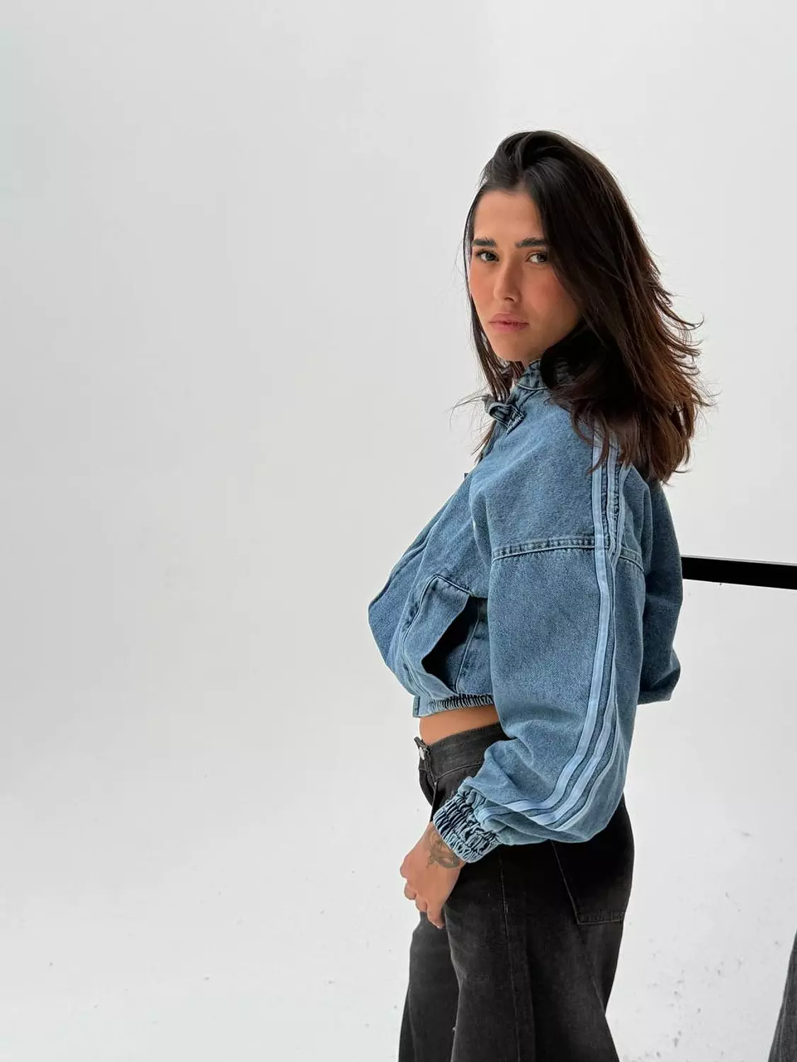 Three Lines Denim Jacket  5