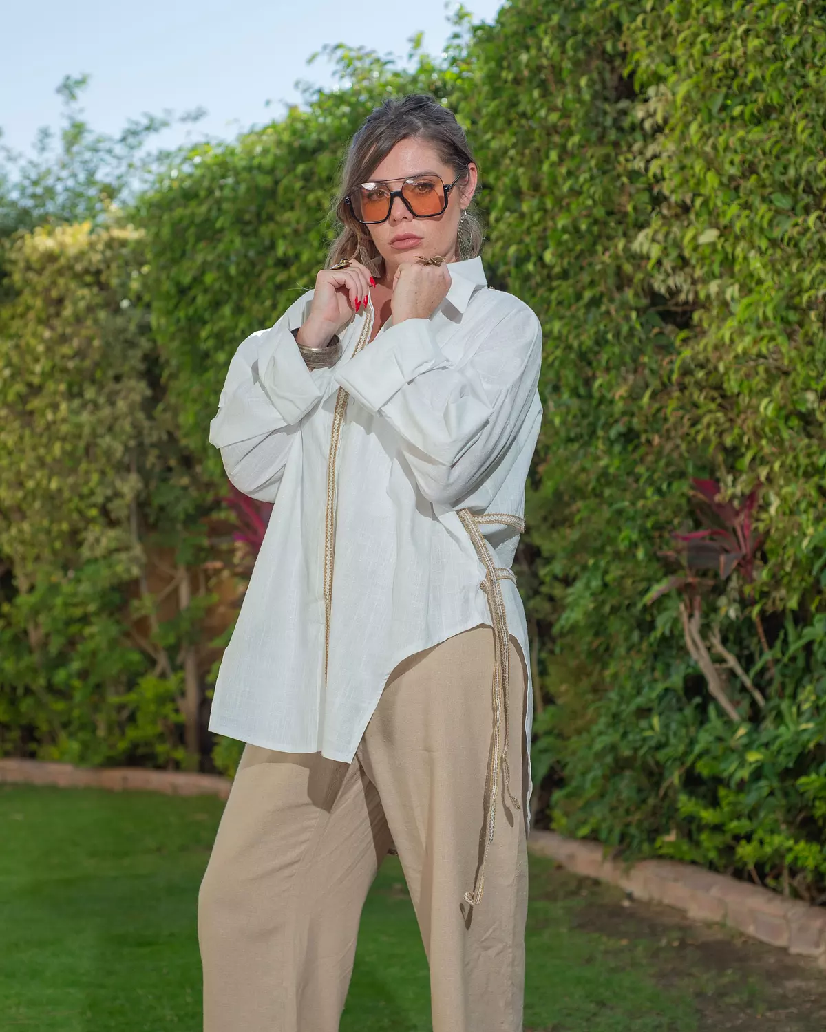 Camel Linen Pant 1