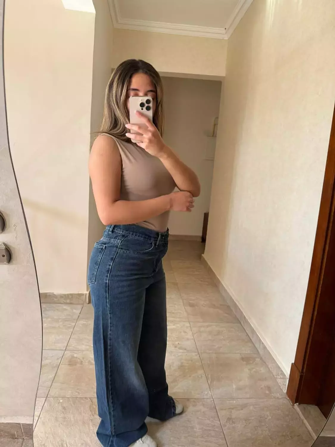 Wide Leg Jeans Dark Blue 2