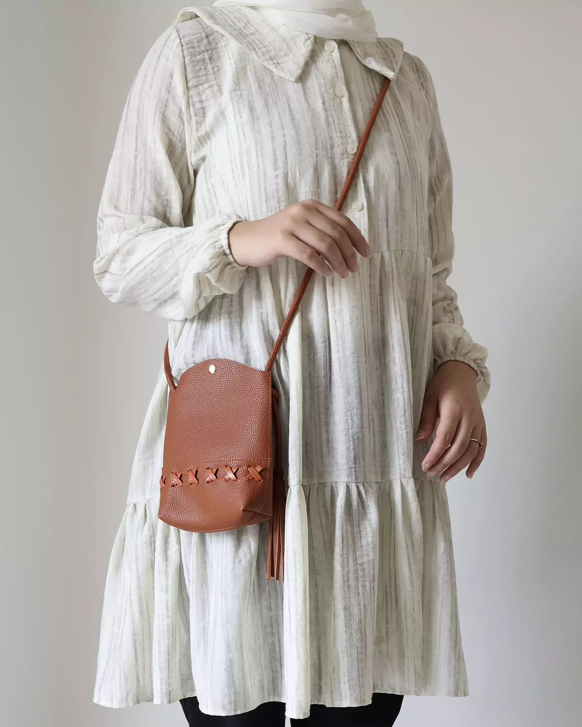 PATTERNED LINEN TUNIC TEENAGE image
