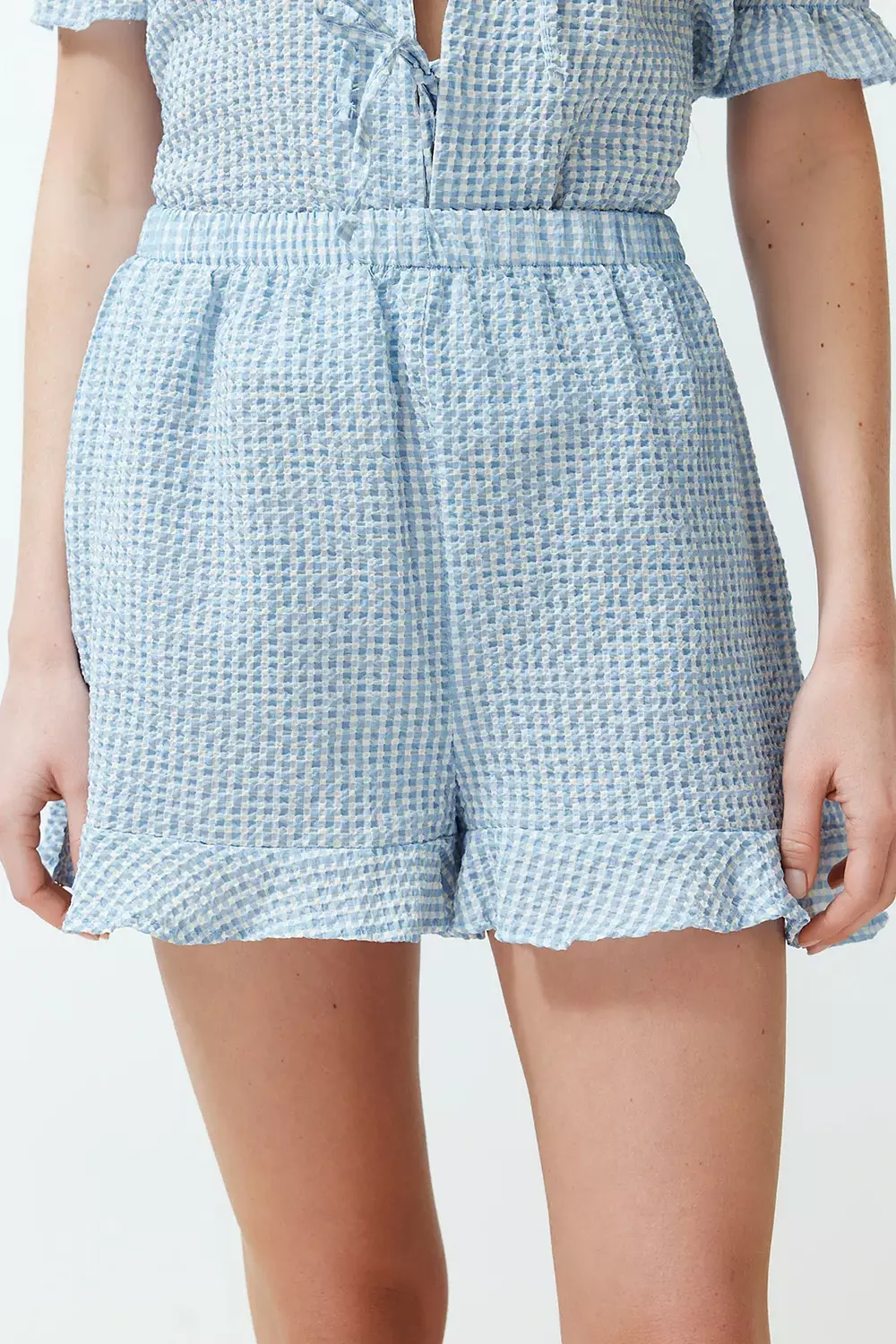 Textured Ribbon Bow pajama 3
