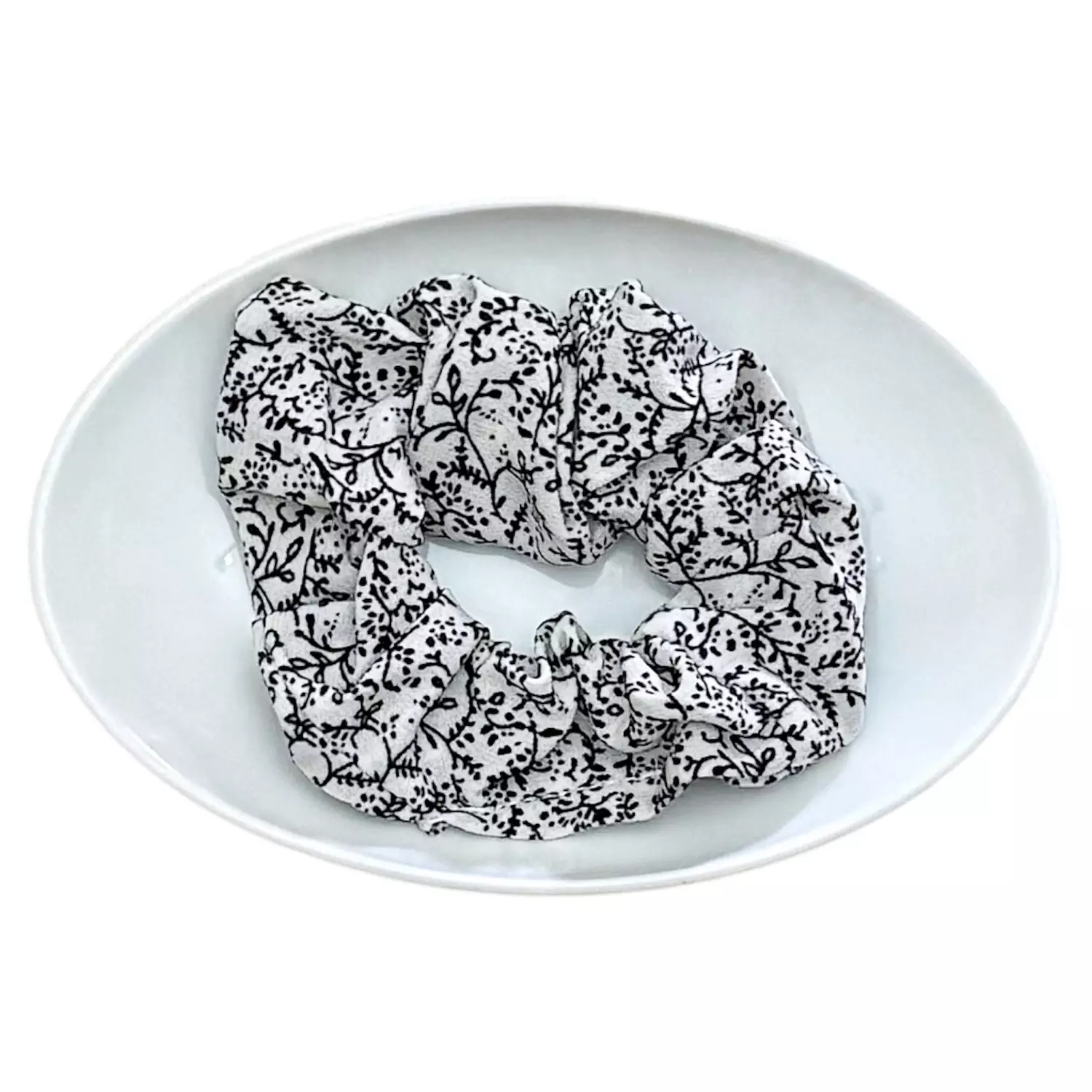 Double Power 1 Pc Black/White Scrunchy 2