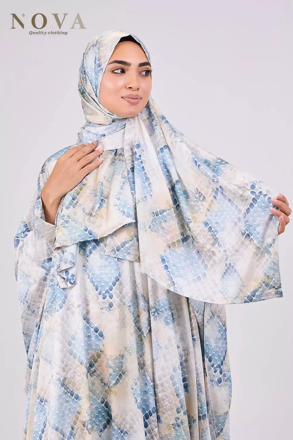 Aqua Butterfly Satin 2