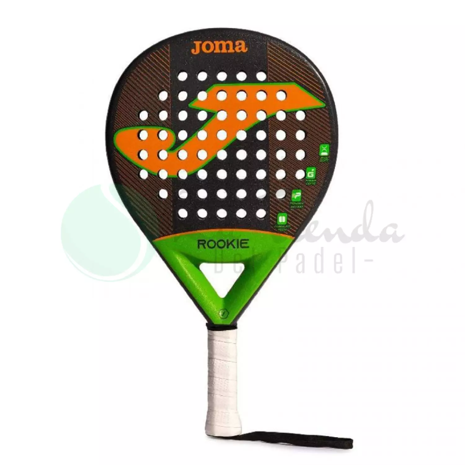 Joma Rookie Black Orange Racket image