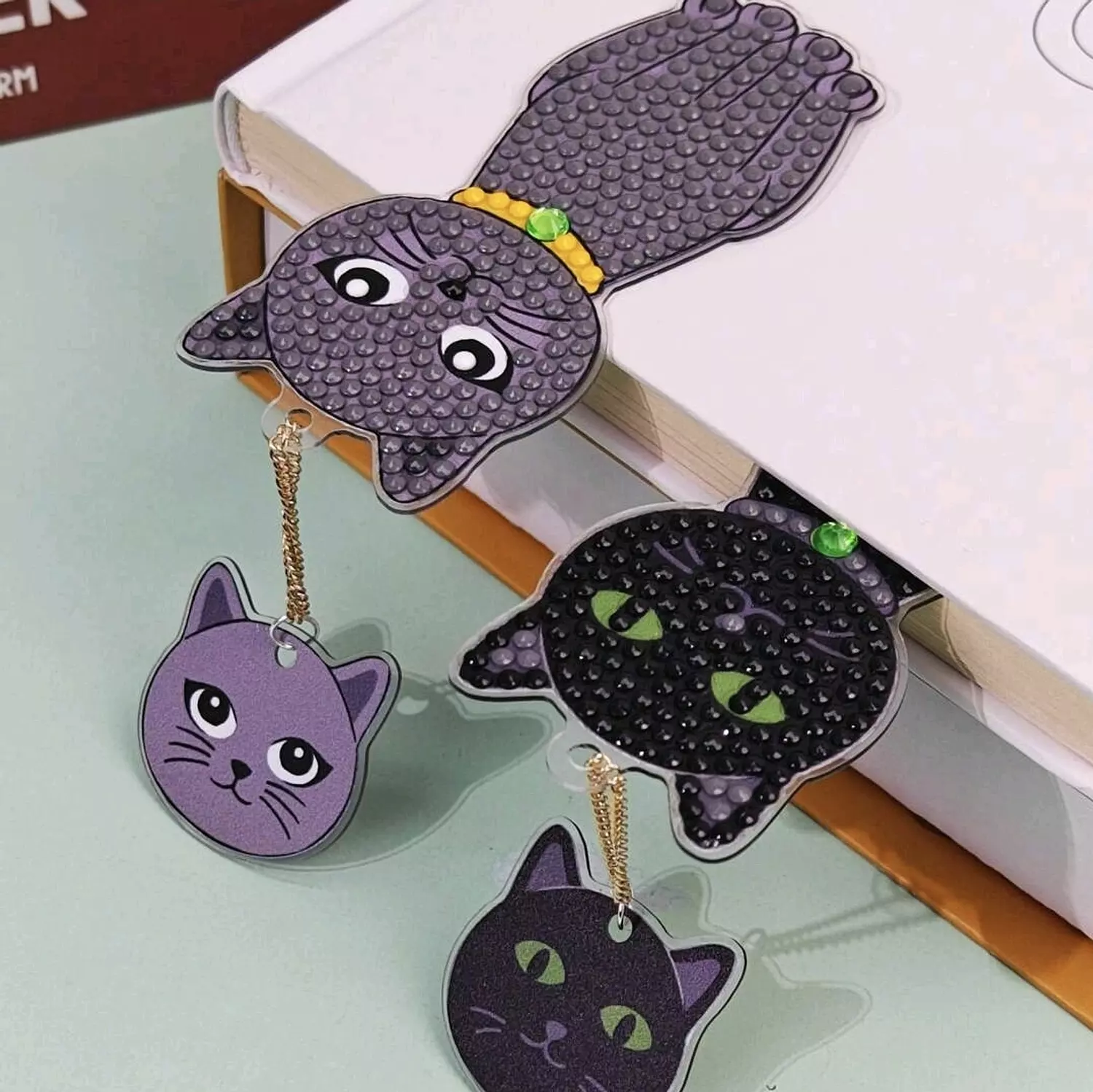 Diamond Painting Bookmarks - Cats 2