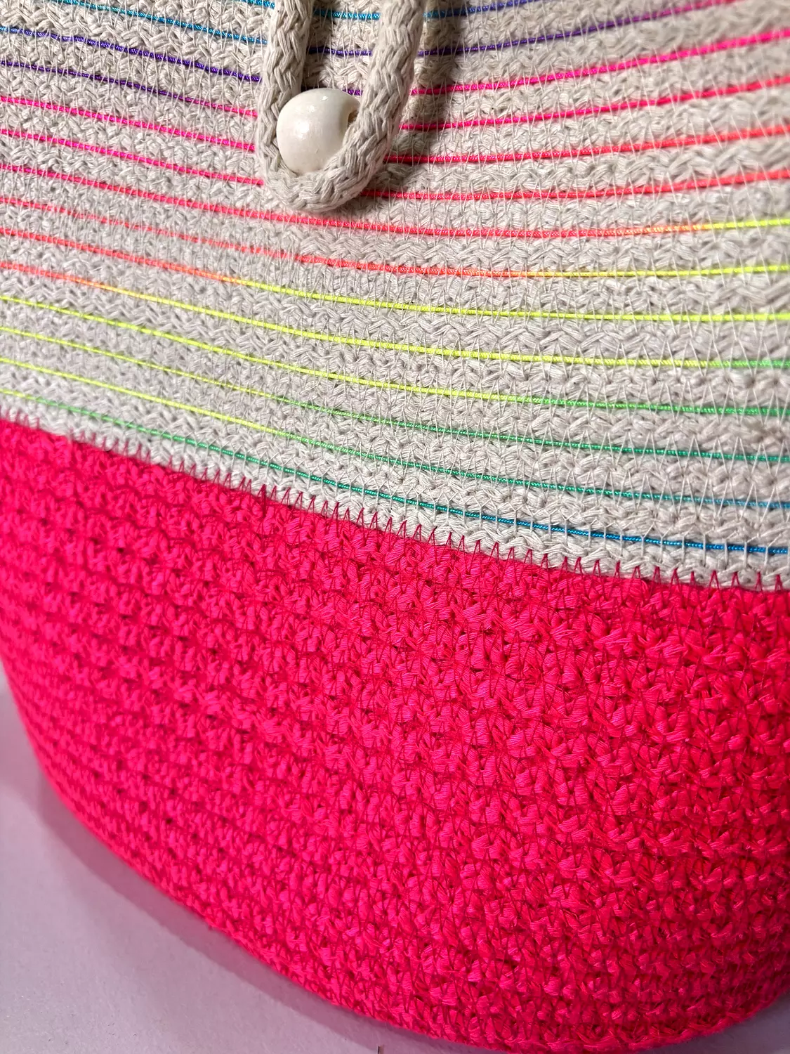 "Rope & Glow" Beach Bag hover image