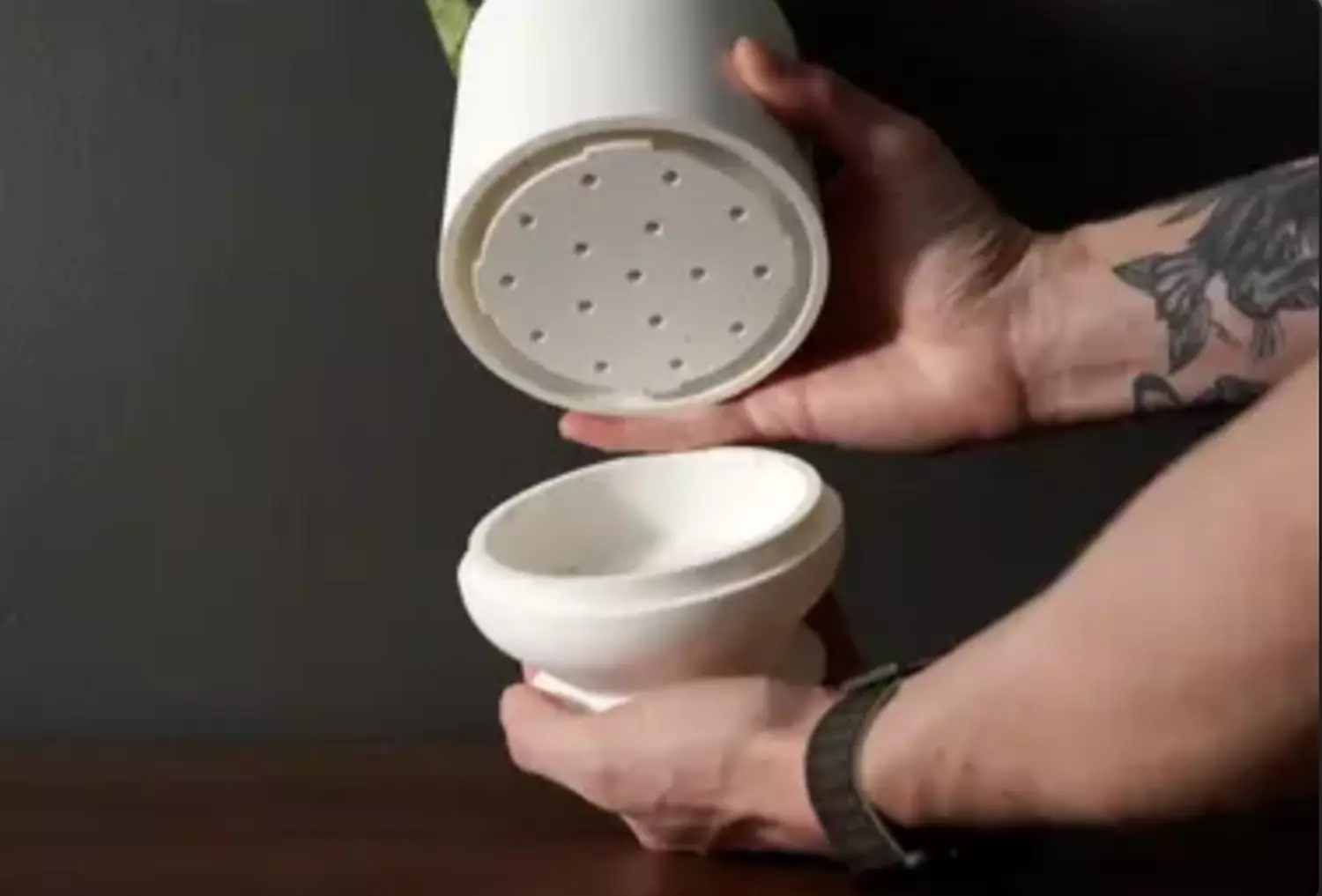 Simple Vase with Removable Drip Tray hover image