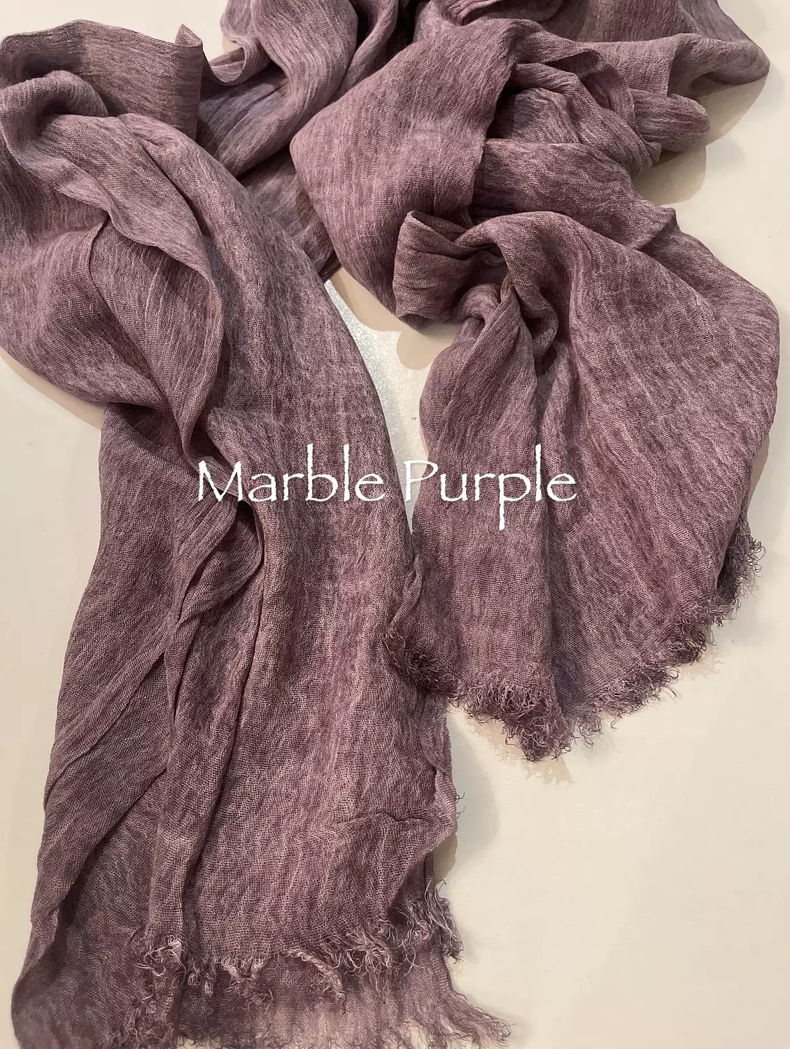 Marble Purple Ruffled Cotton image