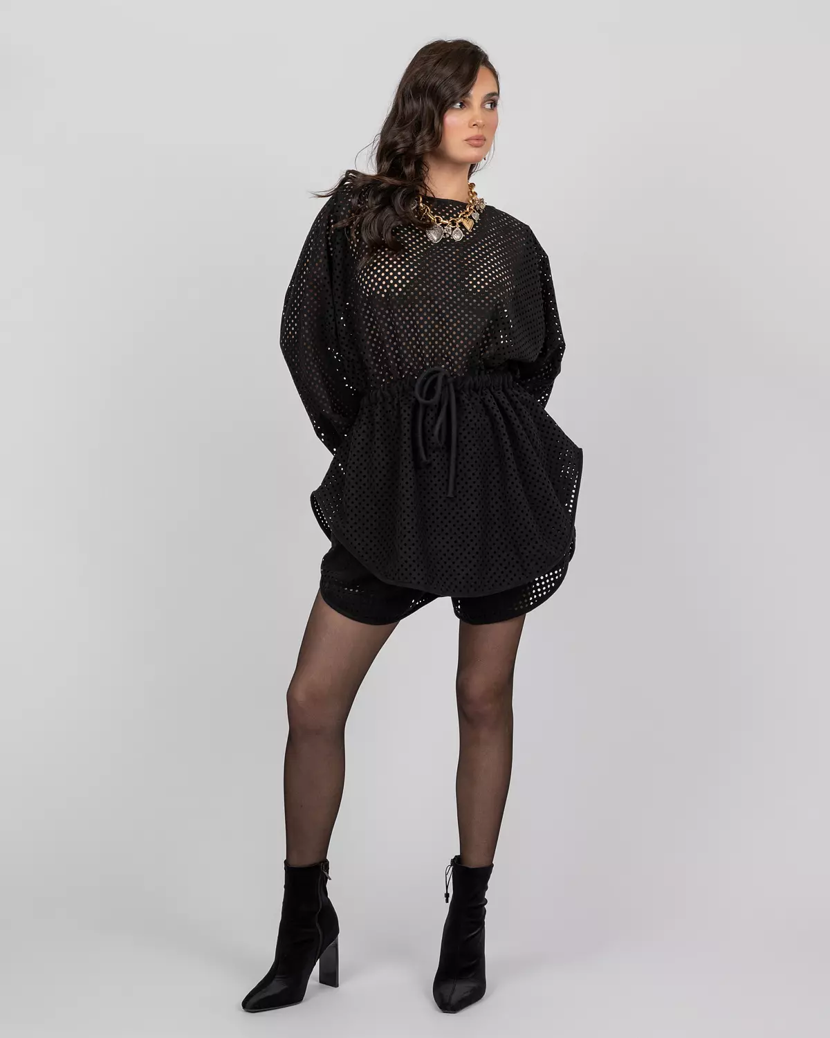 Oversized Top & Balloon Shorts Set 2