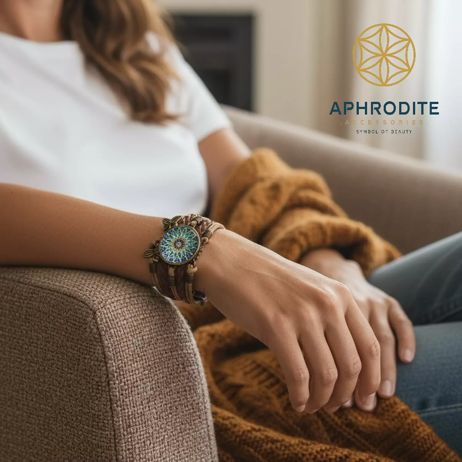 Autumn Mandala Harmony Bracelet hover image