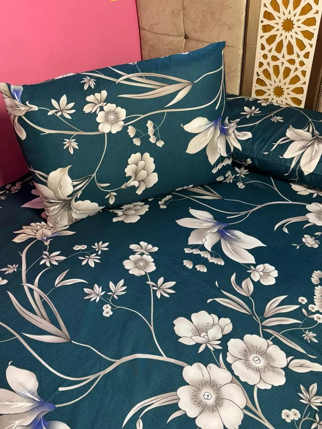 Turkish cotton bed sheet set bow image