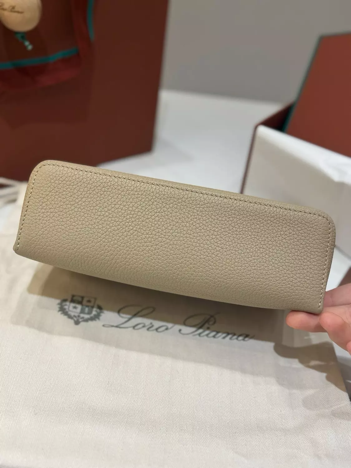 Loro piana L19 beej with Gold Hardware  3
