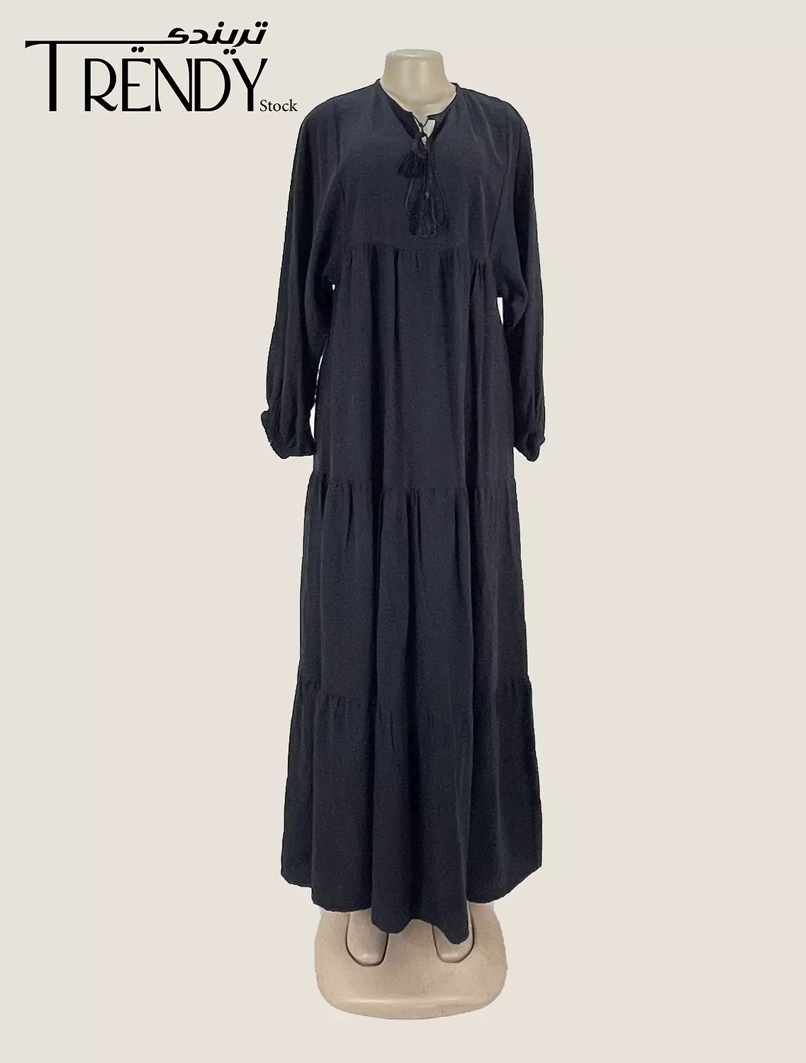 Summer Lenon with long sleeves dress 3